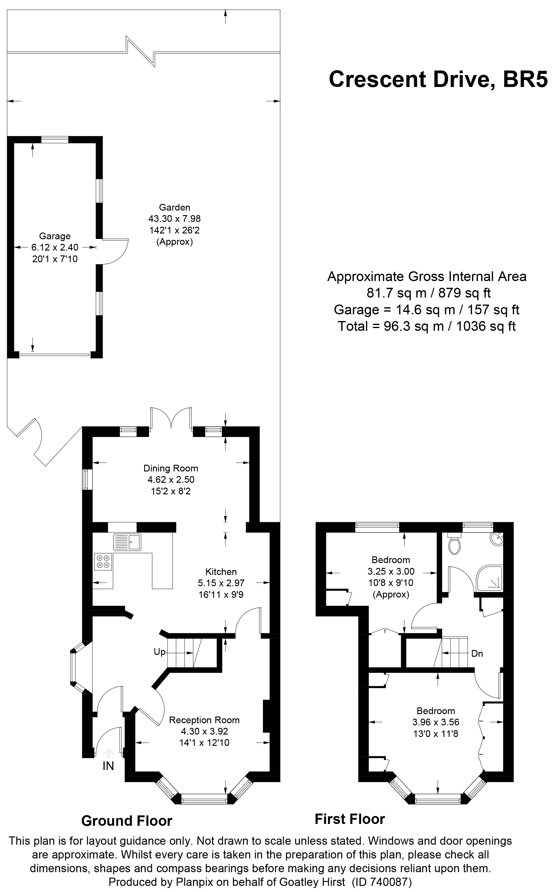 Floorplans For Crescent Drive, Petts Wood, BR5