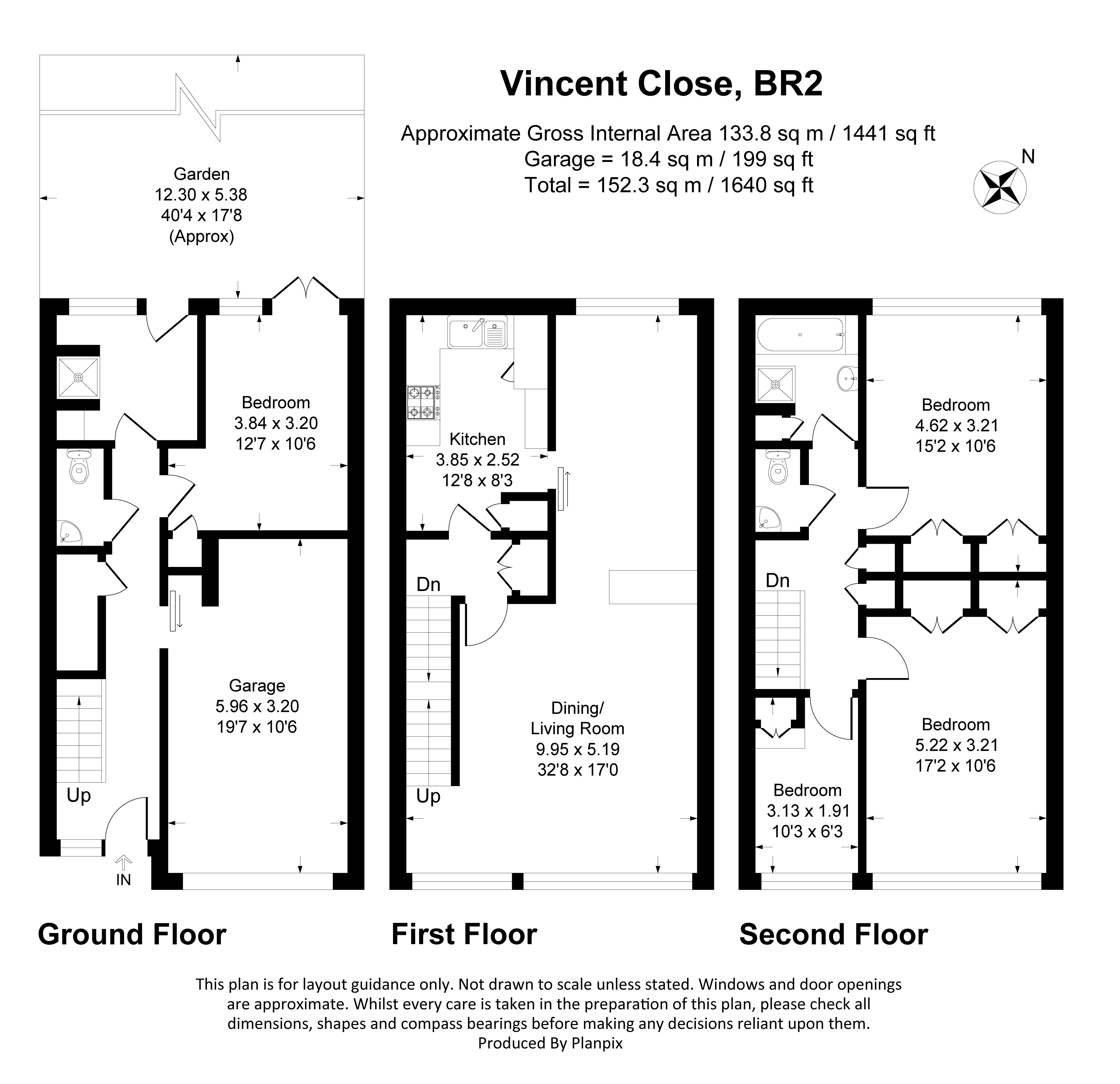 Floorplans For Vincent Close, Bromley, BR2