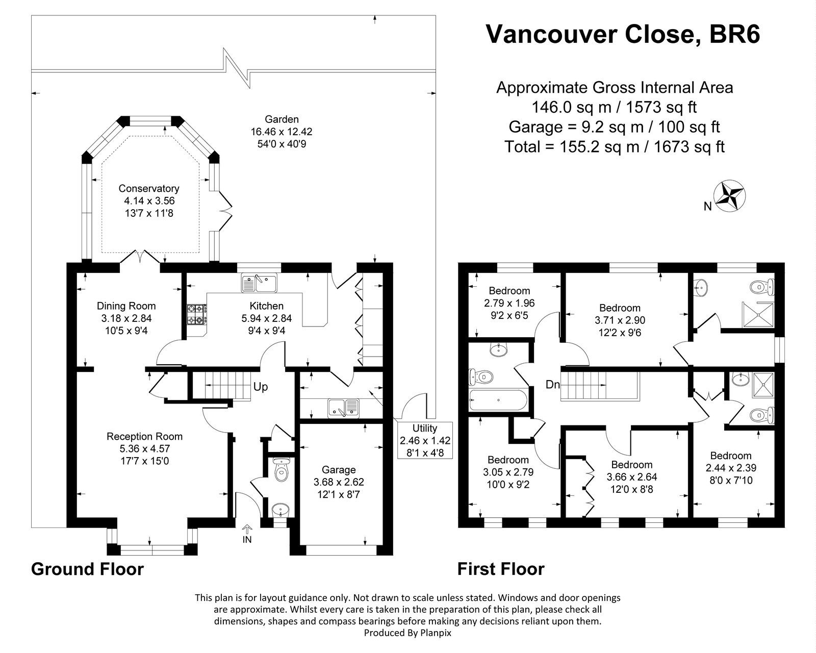 Floorplans For Vancouver Close, Orpington, BR6 9XQ