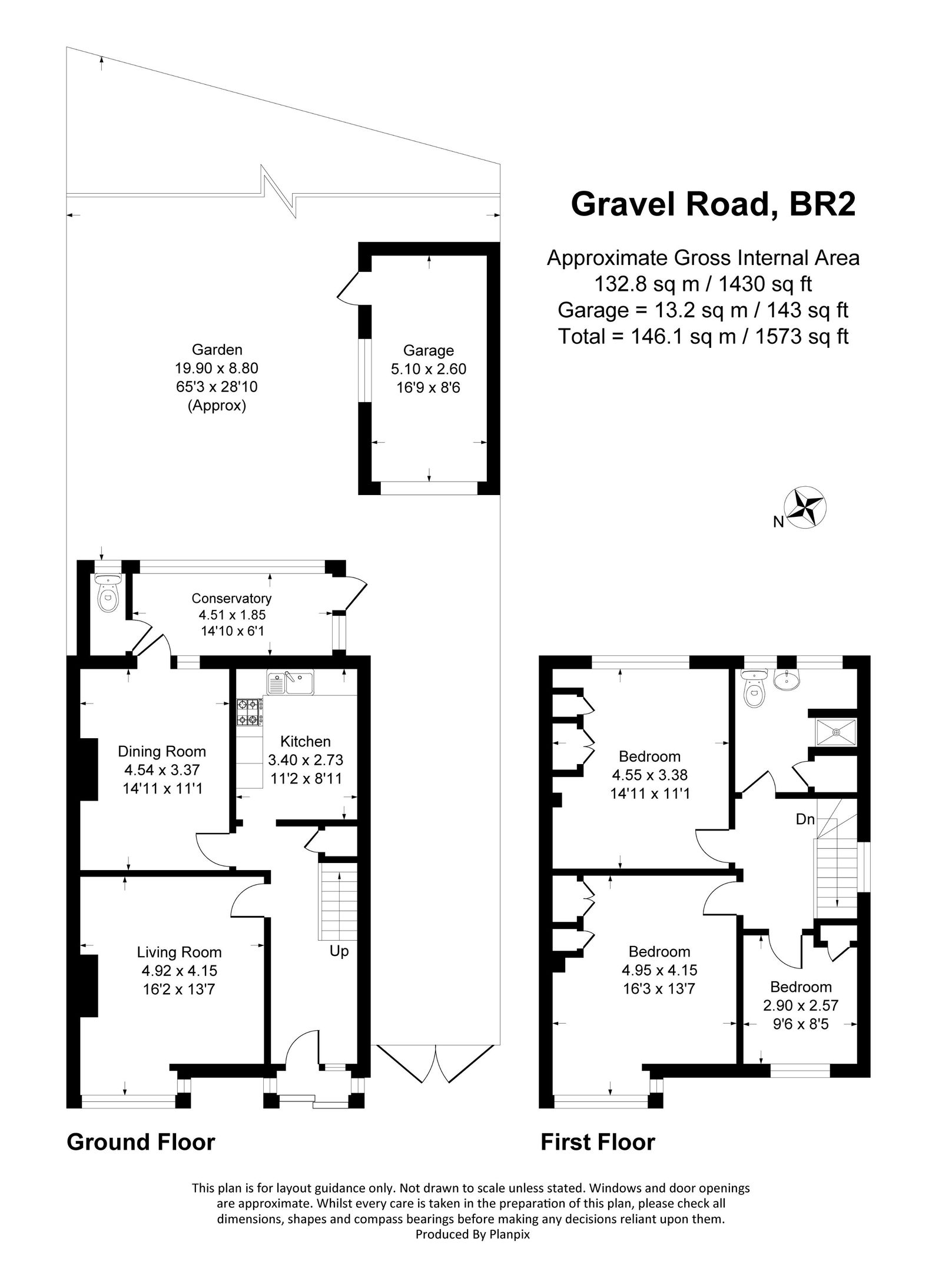 Floorplans For Gravel Road, Bromley, BR2 8PE