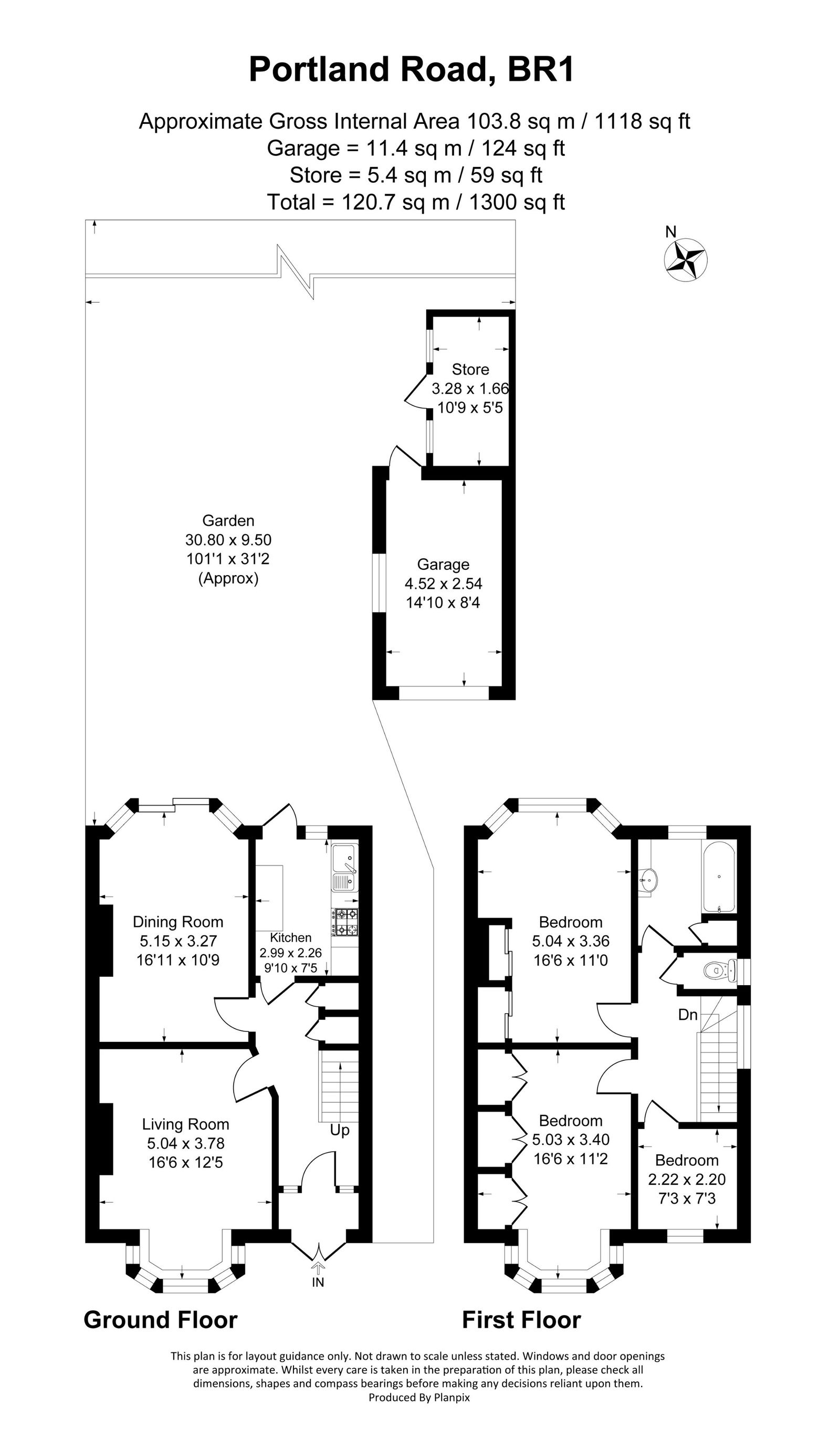 Floorplans For Portland Road, Bromley, BR1 5AY