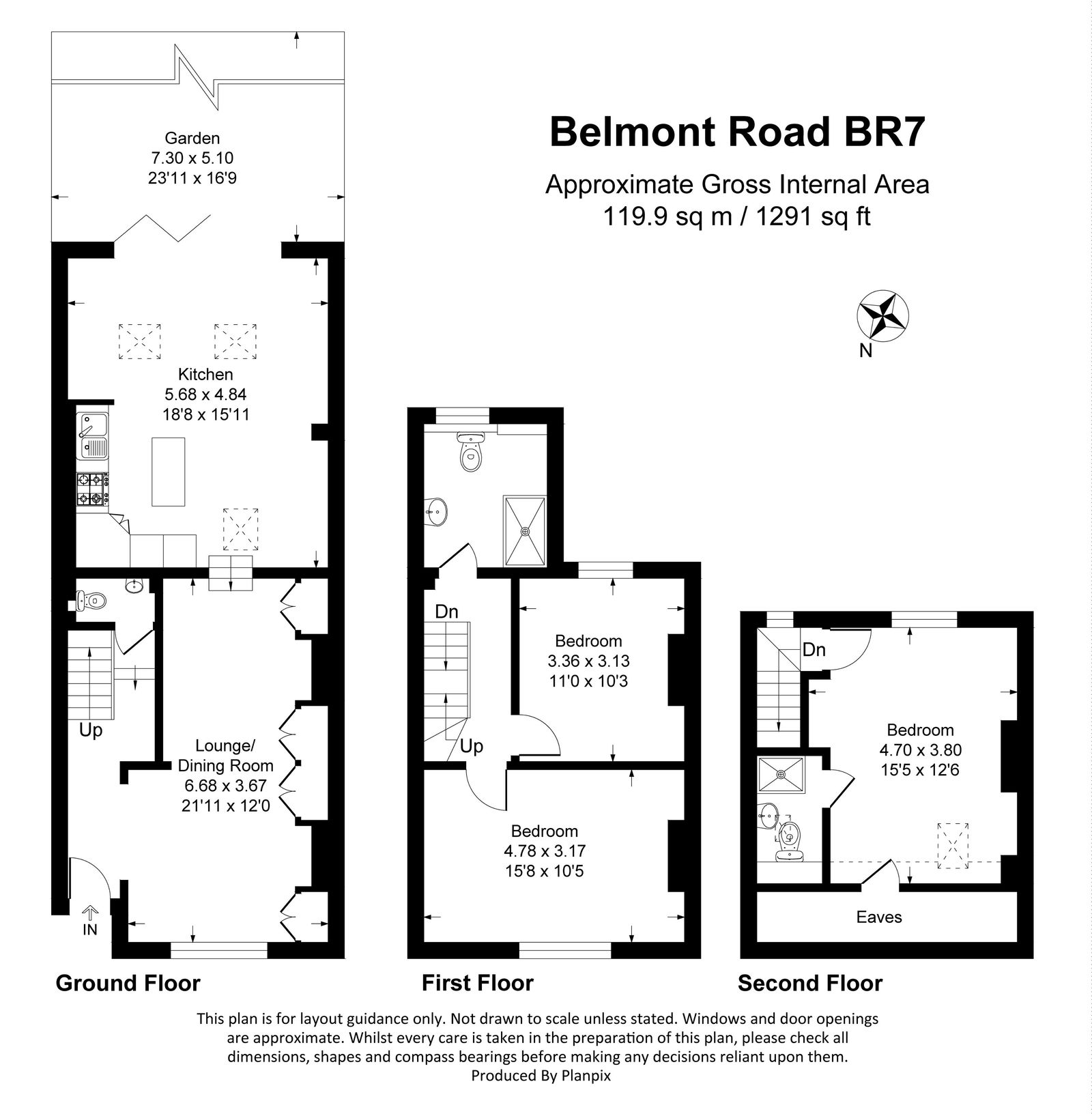 Floorplans For Belmont Road, Chislehurst, BR7 6HR