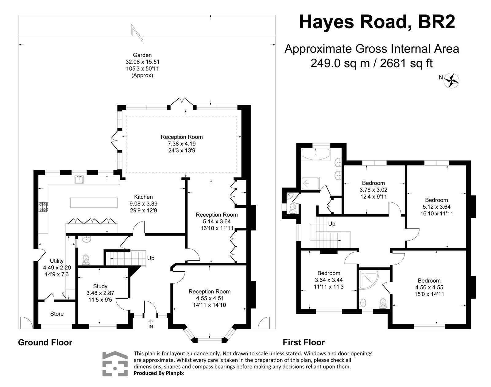 Floorplans For Hayes Road, Bromley, BR2 9AE