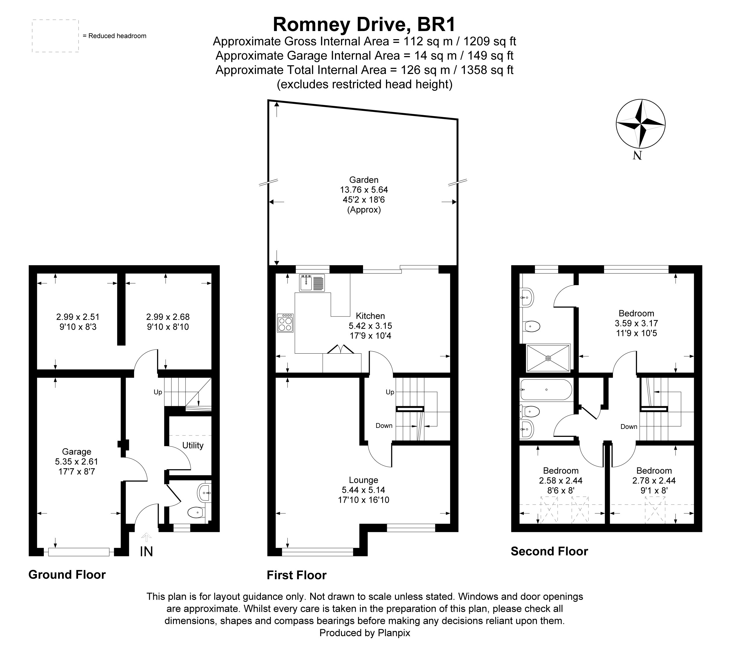 Floorplans For Romney Drive, Bromley, BR1