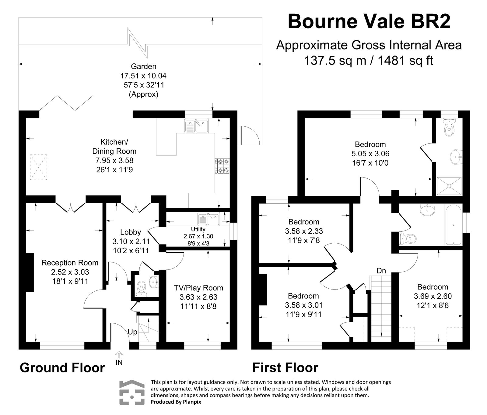 Floorplans For Bourne Vale, Bromley, BR2 7JN