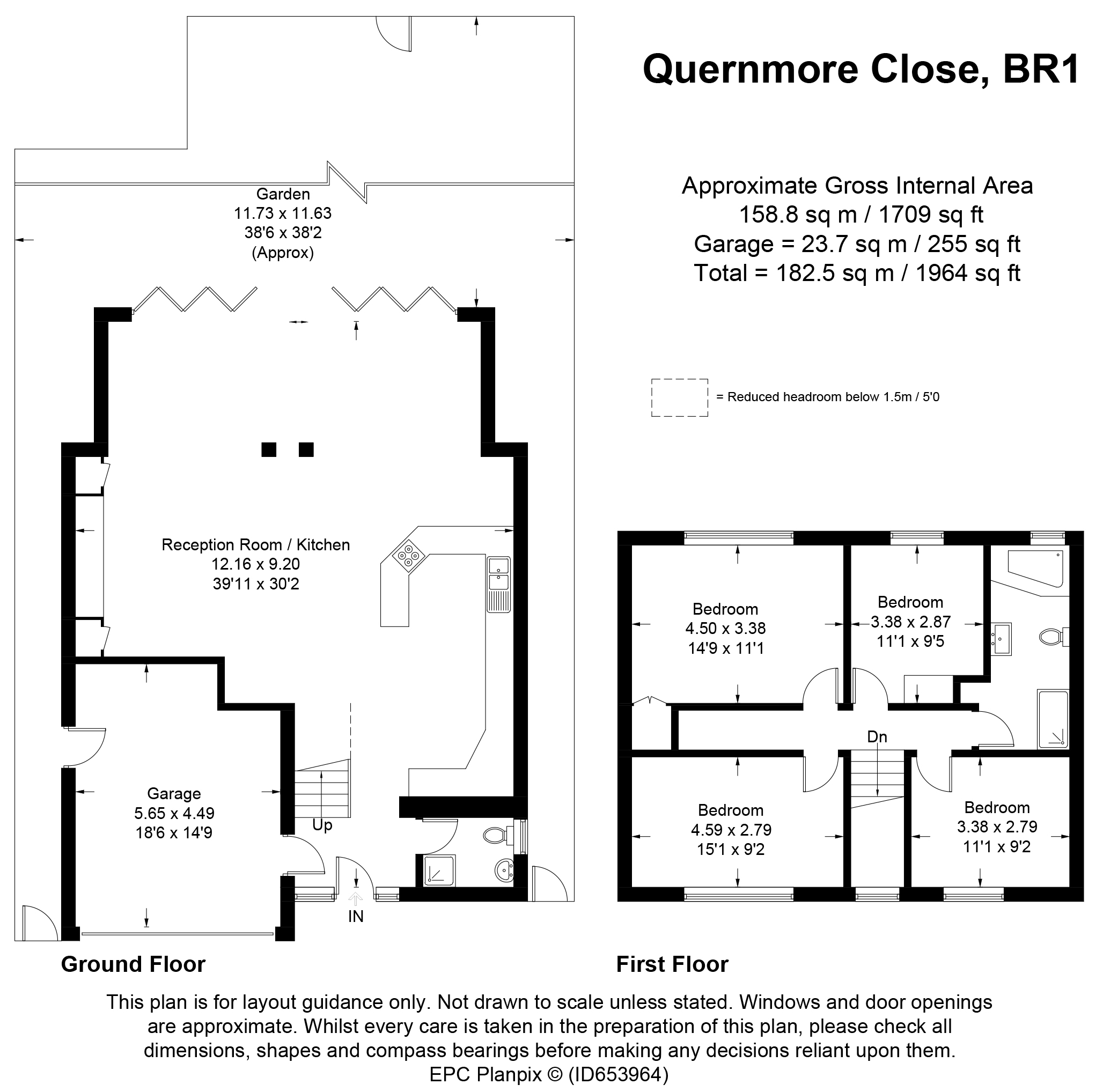 Floorplans For Quernmore Close, Bromley, Kent