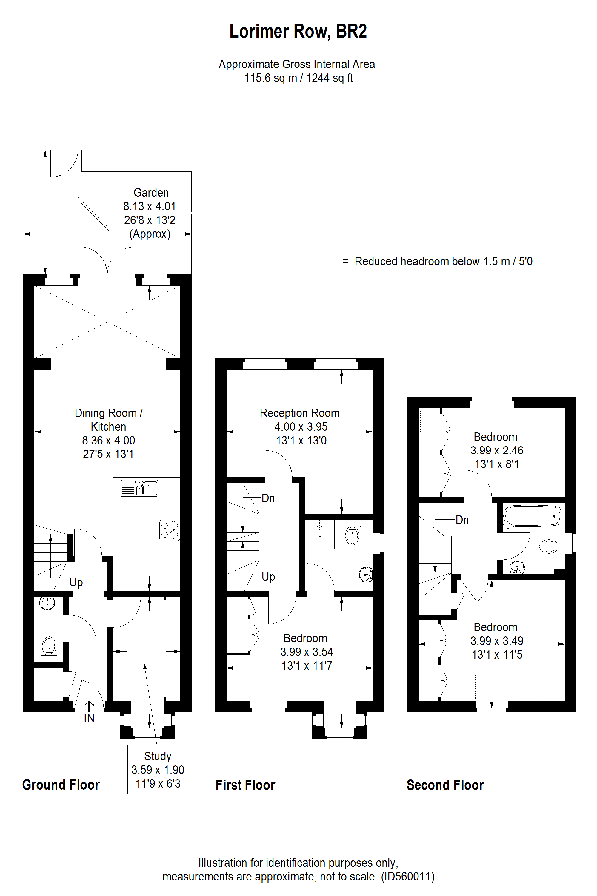 Floorplans For Lorimer Row, Bromley, Kent