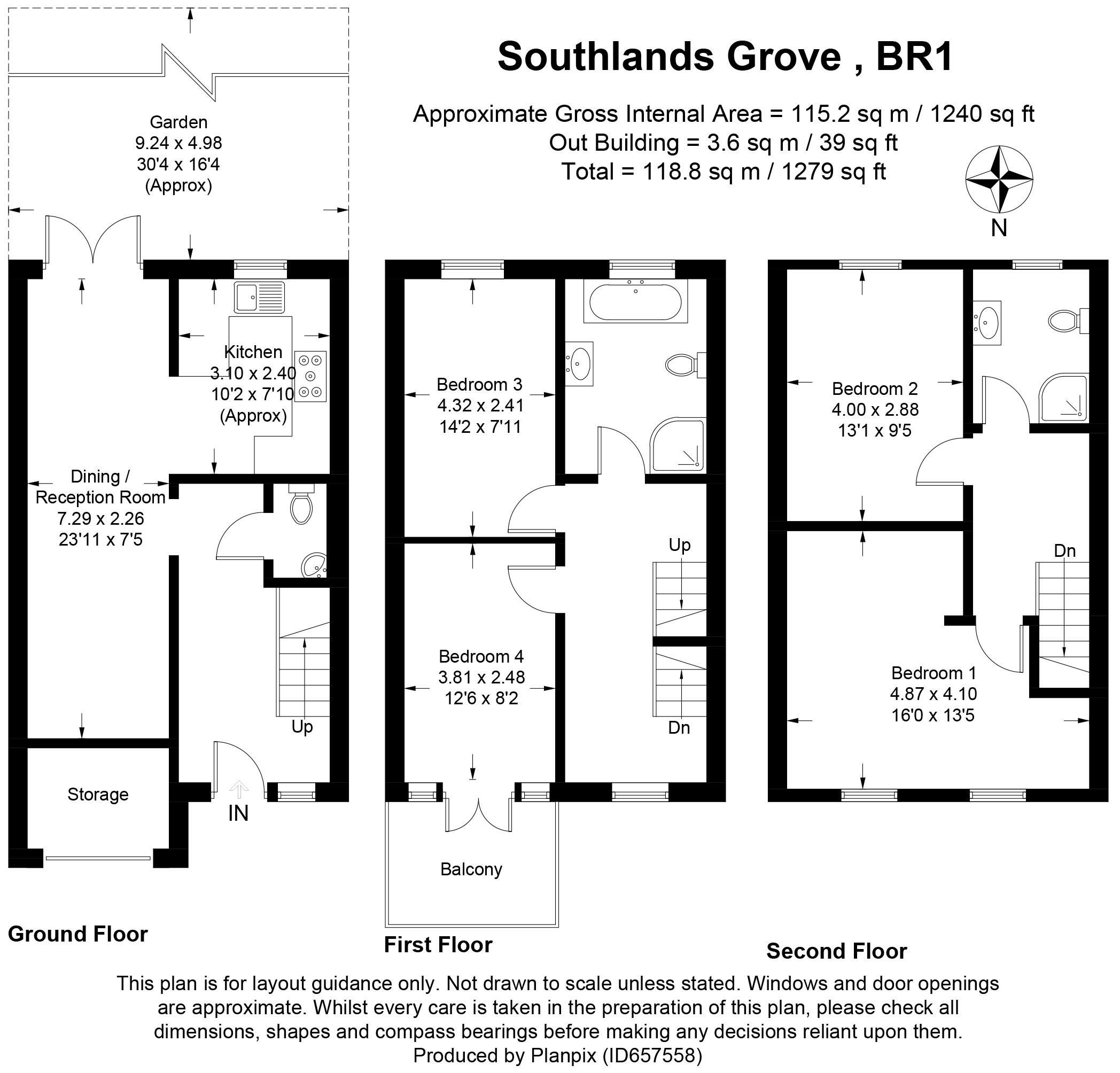 Floorplans For Southlands Grove, Bromley, Kent