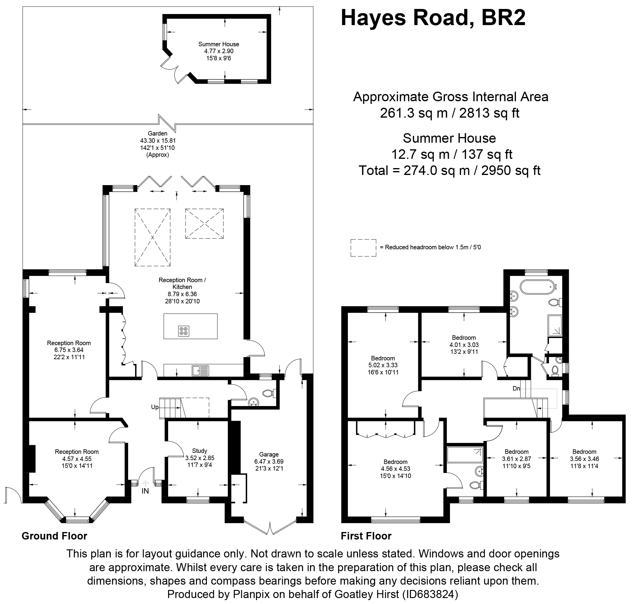 Floorplans For Hayes Road, Bromley, Kent