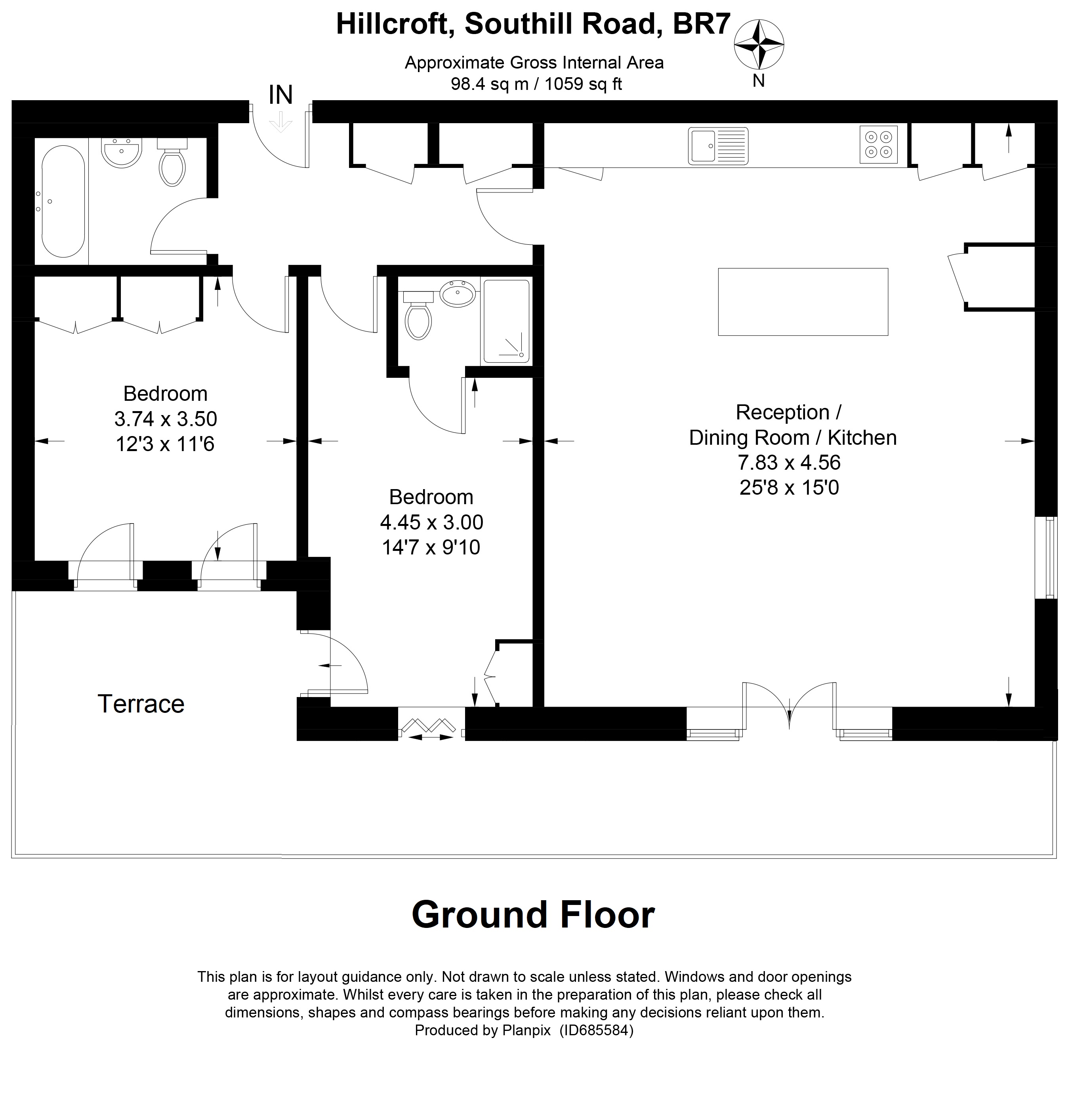 Floorplans For Southill Road, Chislehurst, Kent