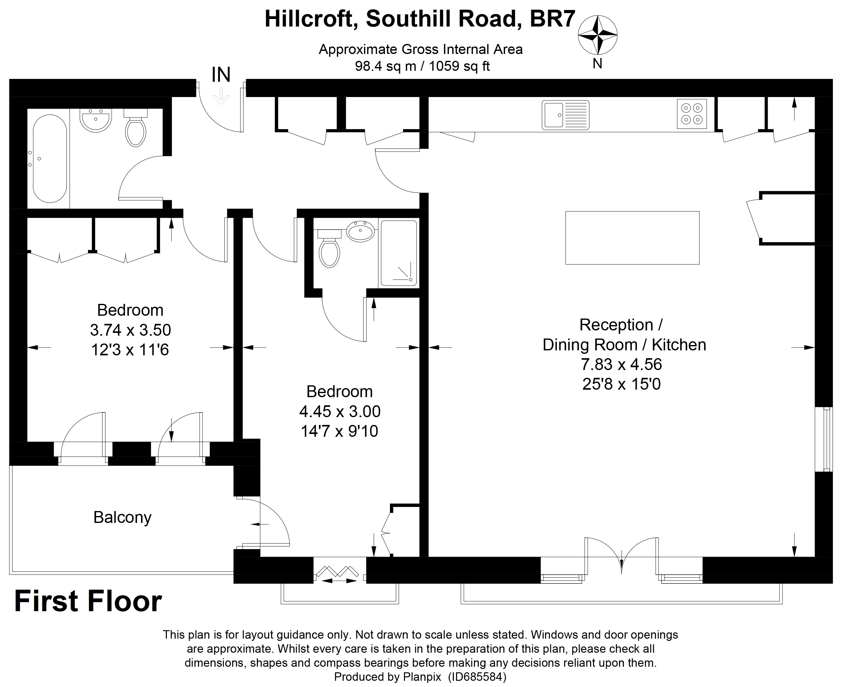 Floorplans For Southill Road, Chislehurst, Kent