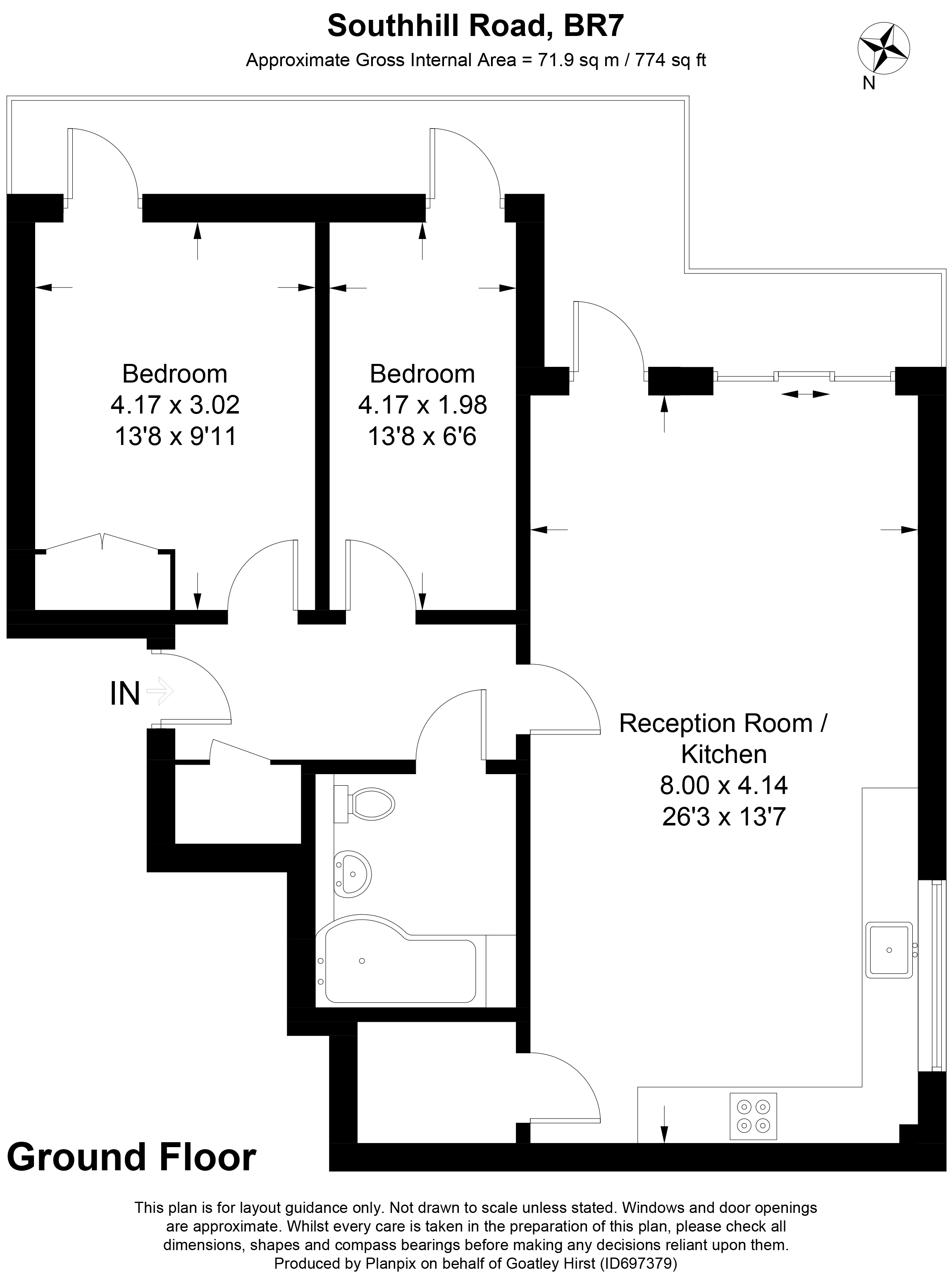 Floorplans For Southill Road, Chislehurst, Kent