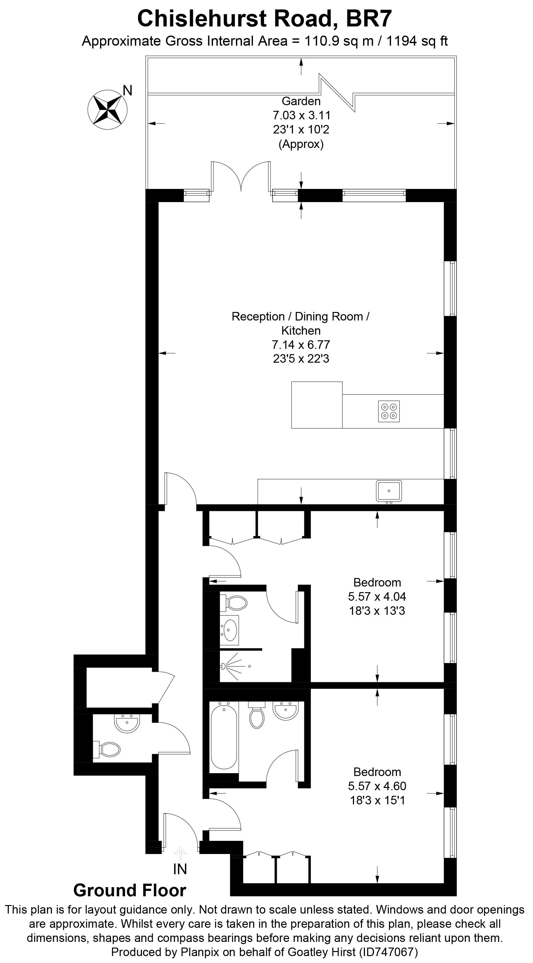 Floorplans For Chislehurst Road, Chislehurst, Kent