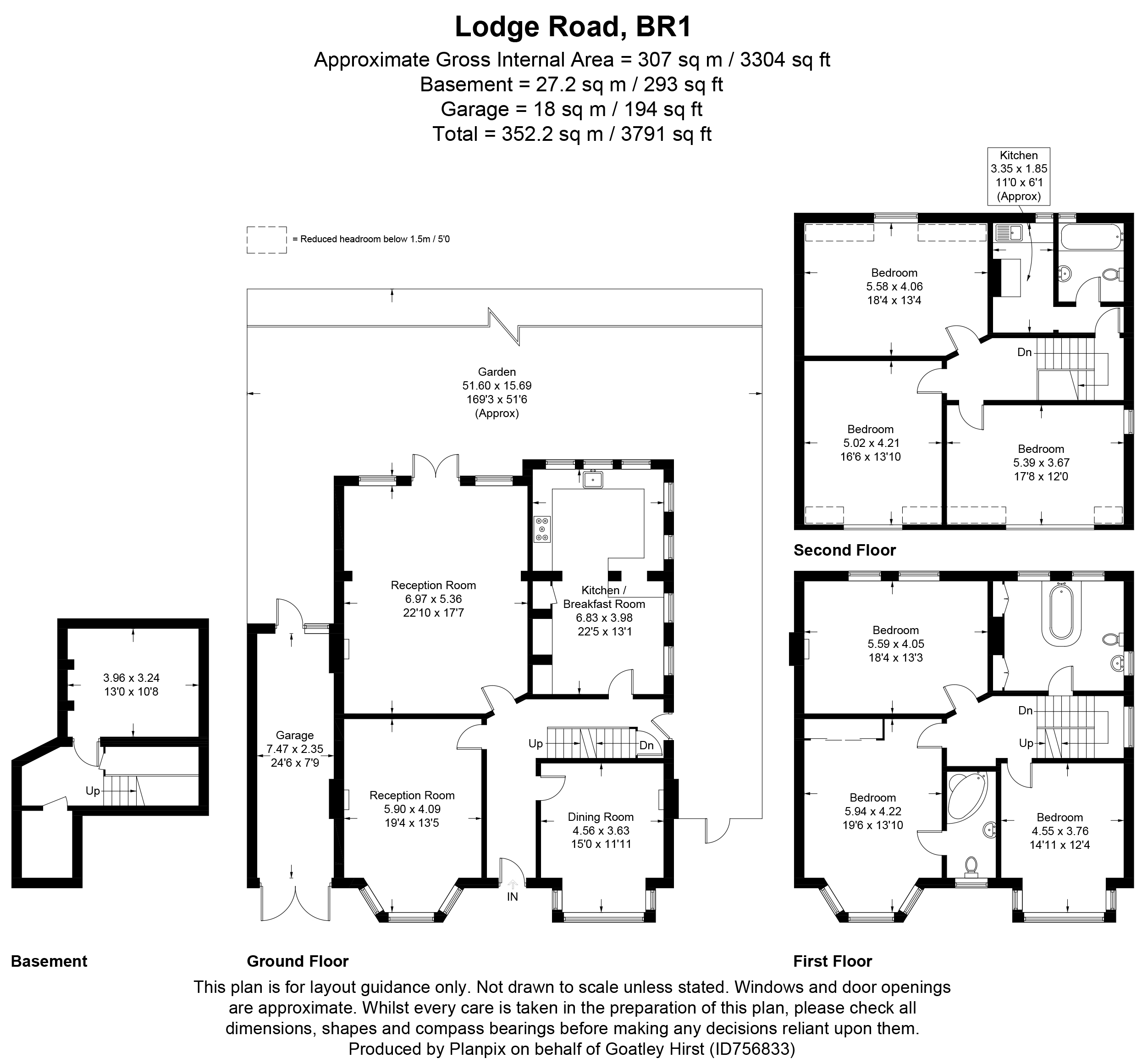 Floorplans For Lodge Road, Bromley, Kent