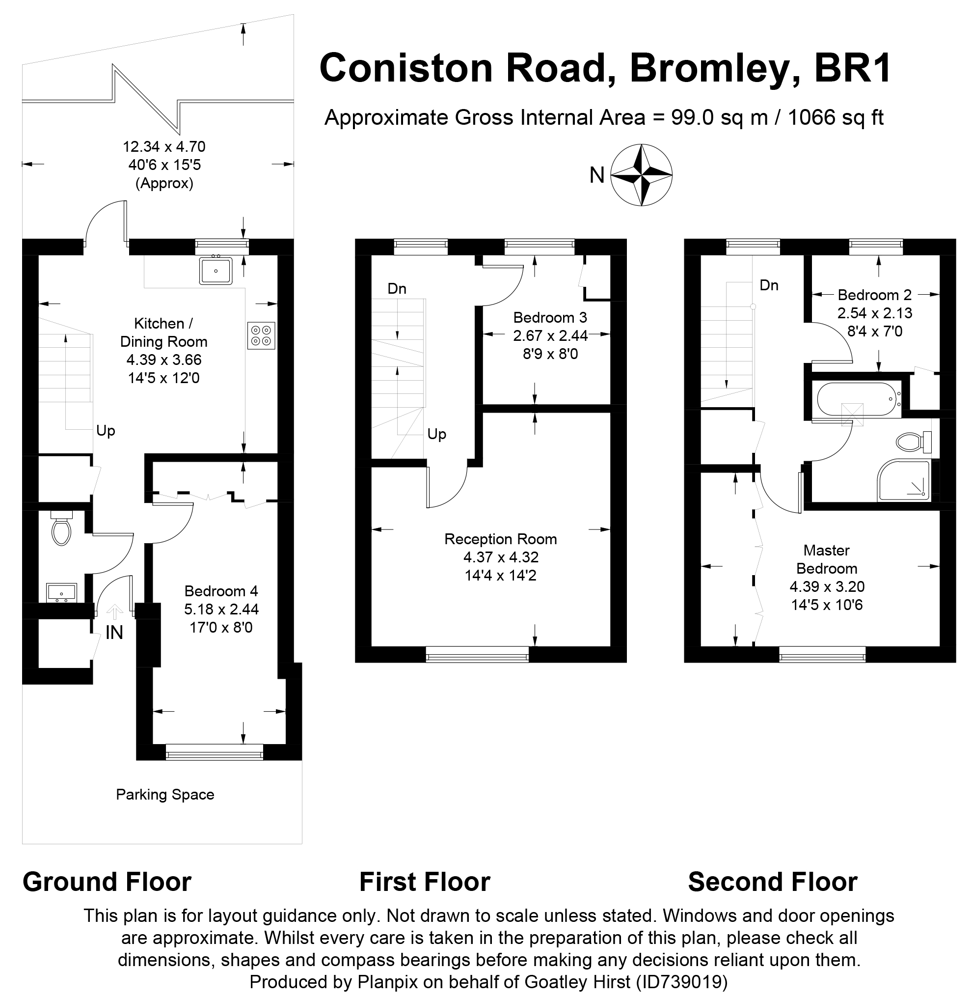 Floorplans For Coniston Road, Bromley, Kent