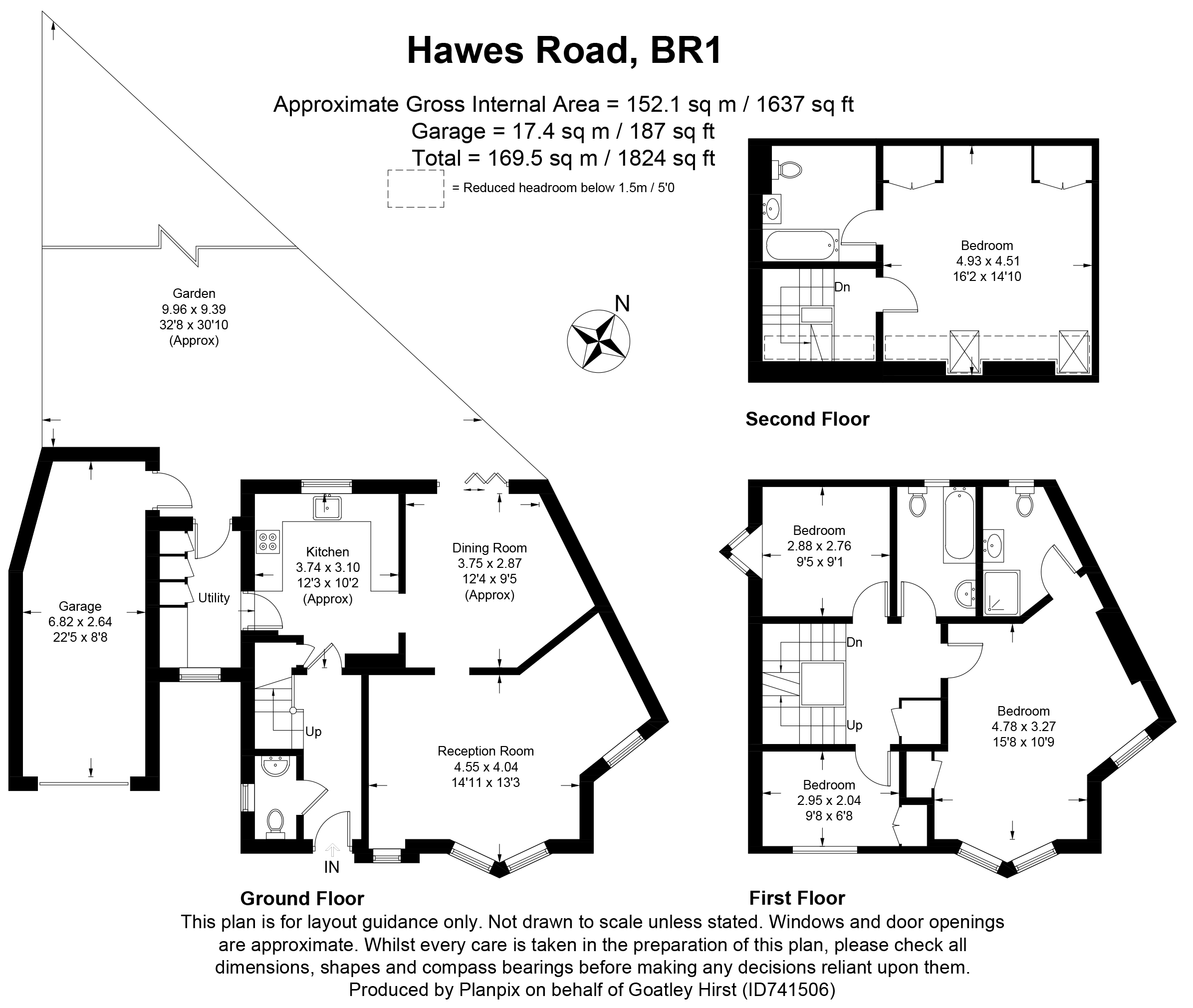 Floorplans For Hawes Road, Bromley, Kent