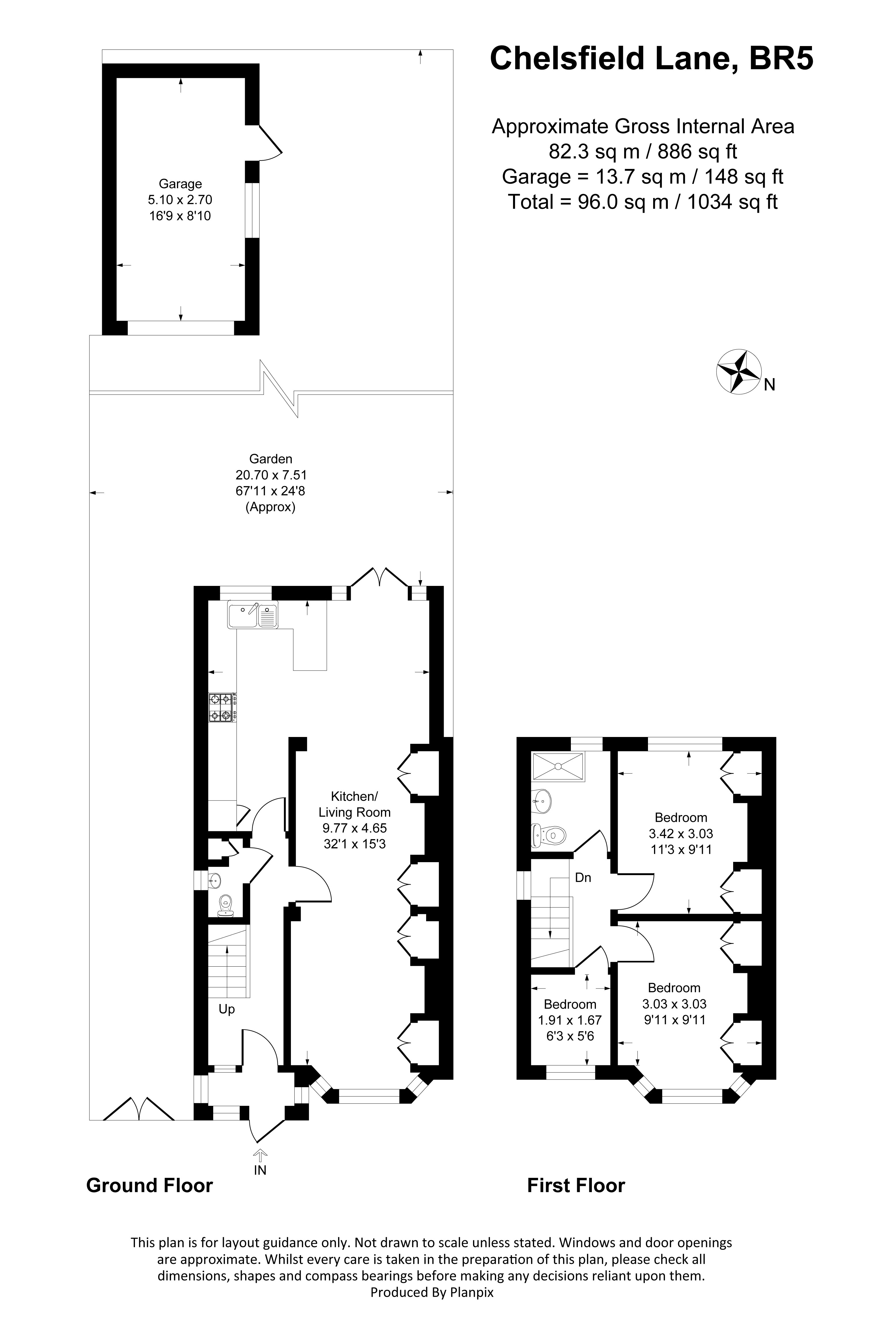 Floorplans For Chelsfield Lane, Orpington, BR5