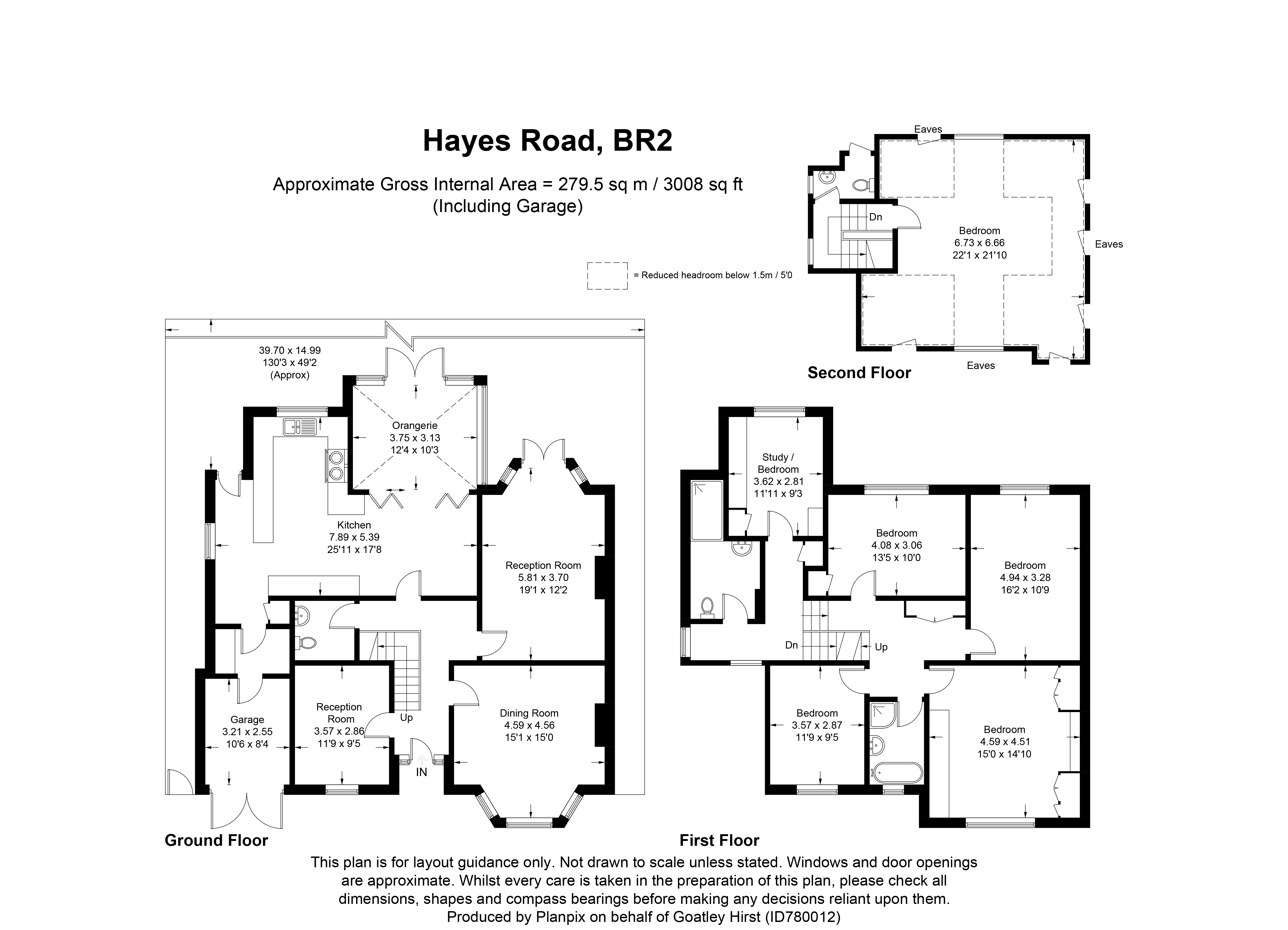 Floorplans For Hayes Road, Bromley, Kent