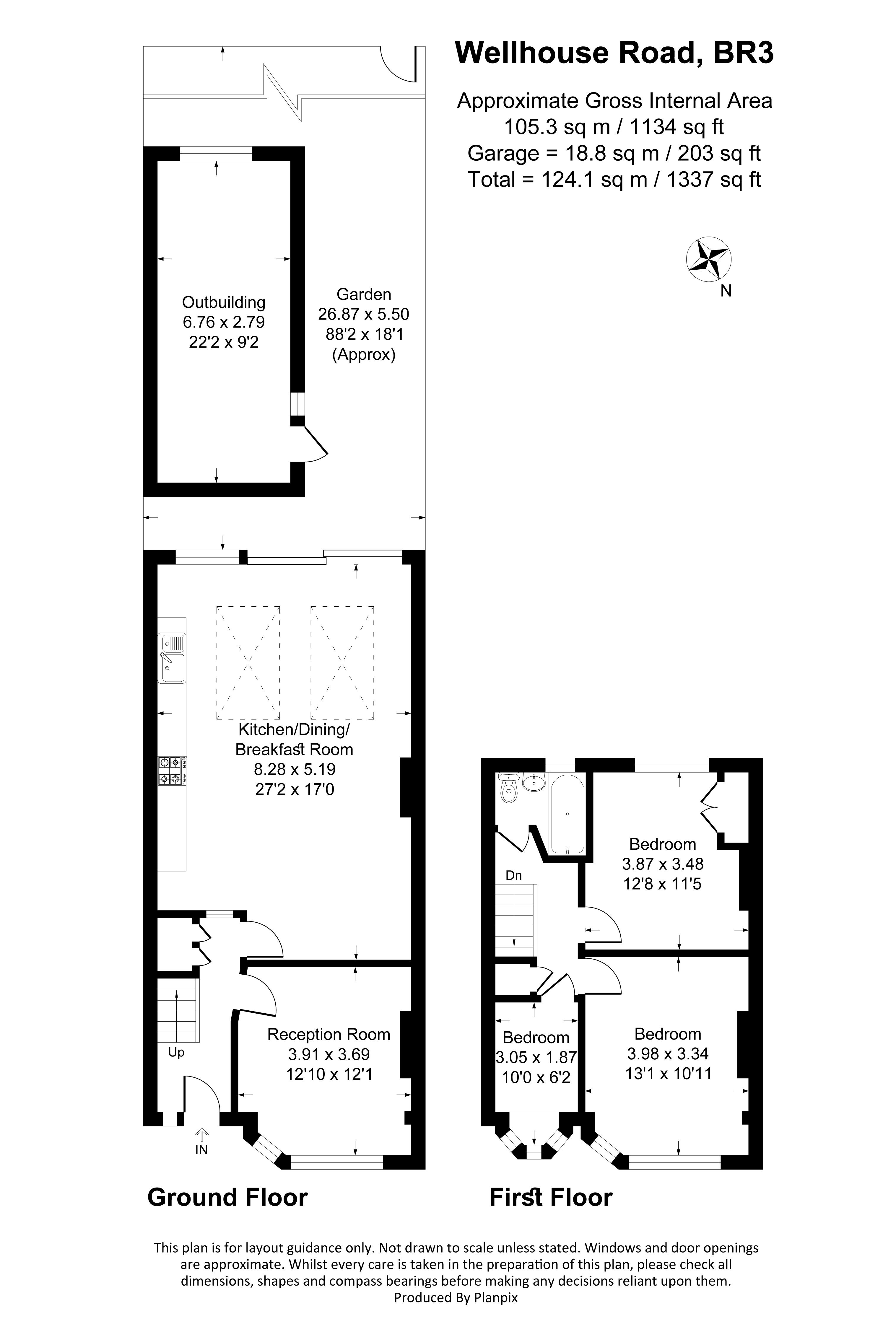 Floorplans For Wellhouse Road, Beckenham, BR3