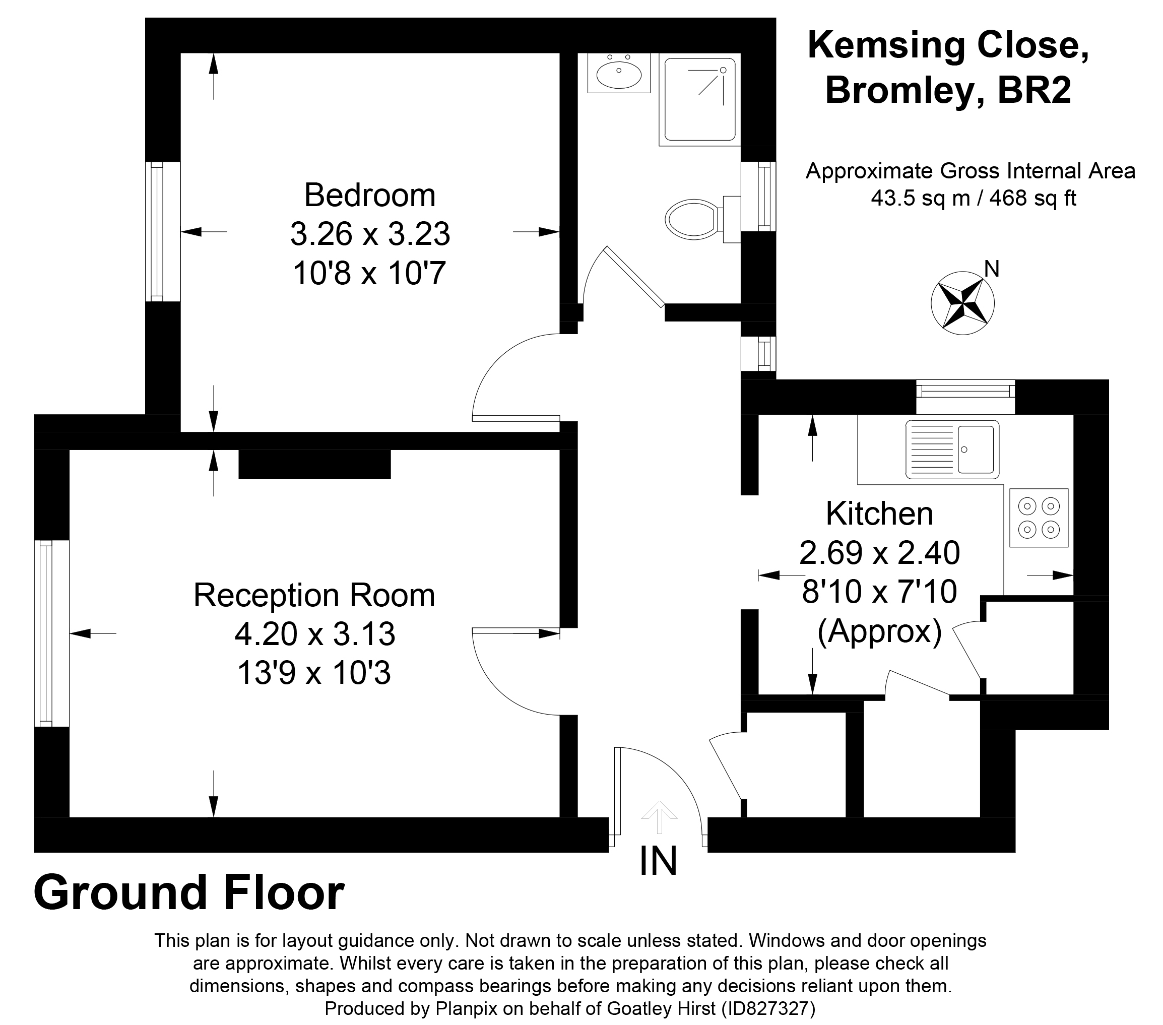 Floorplans For Kemsing Close, Bromley, Kent