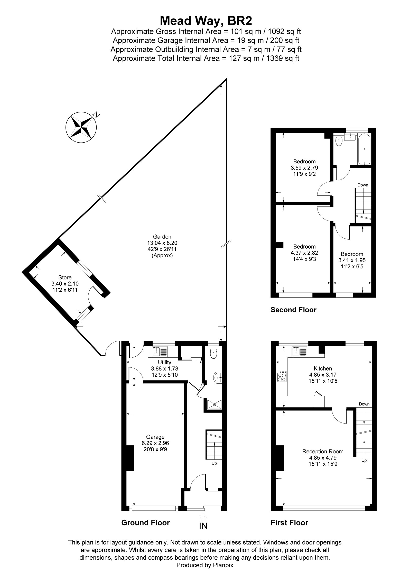 Floorplans For Mead Way, Bromley, BR2