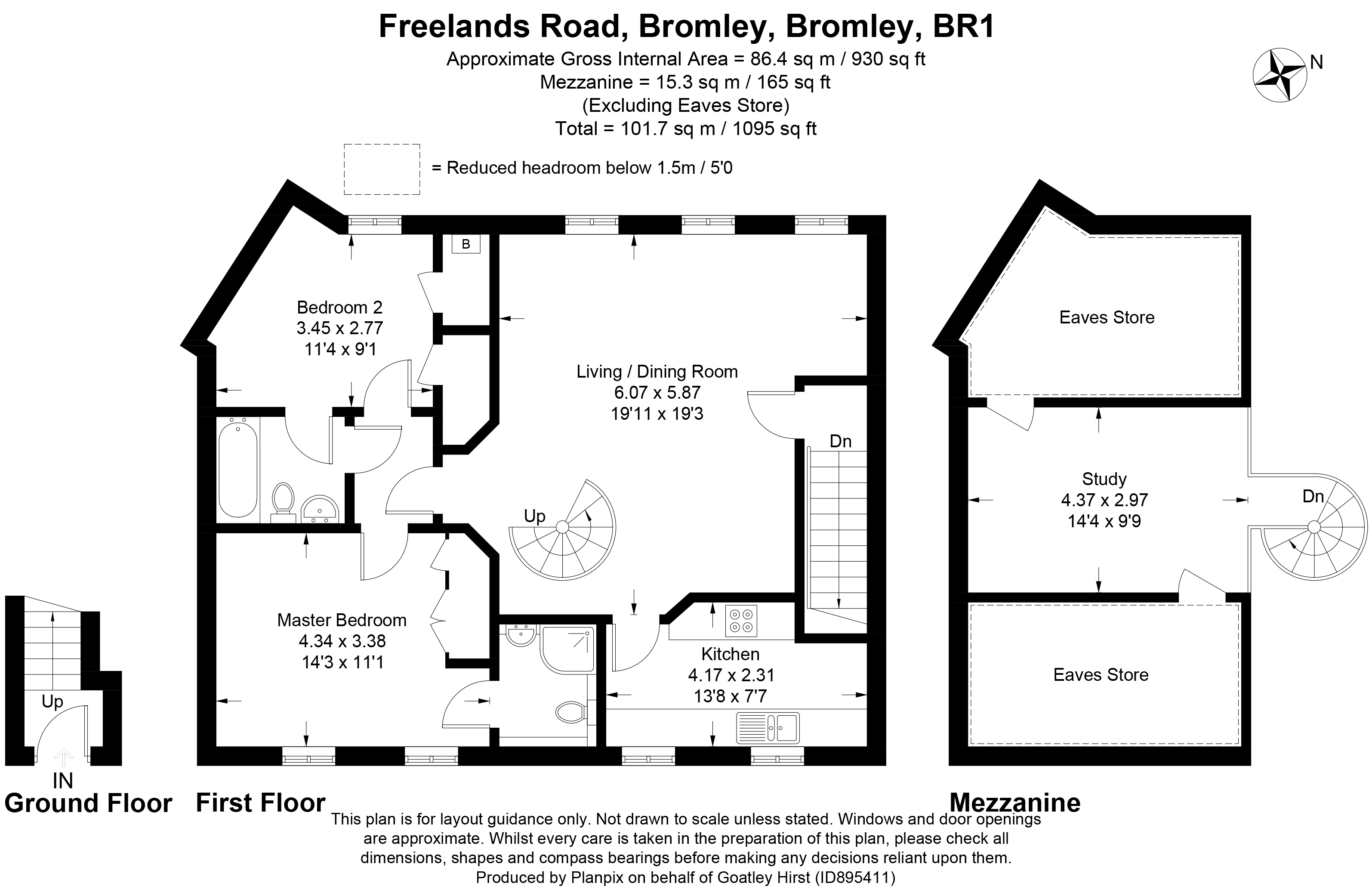 Floorplans For Freelands Road, Bromley, BR1