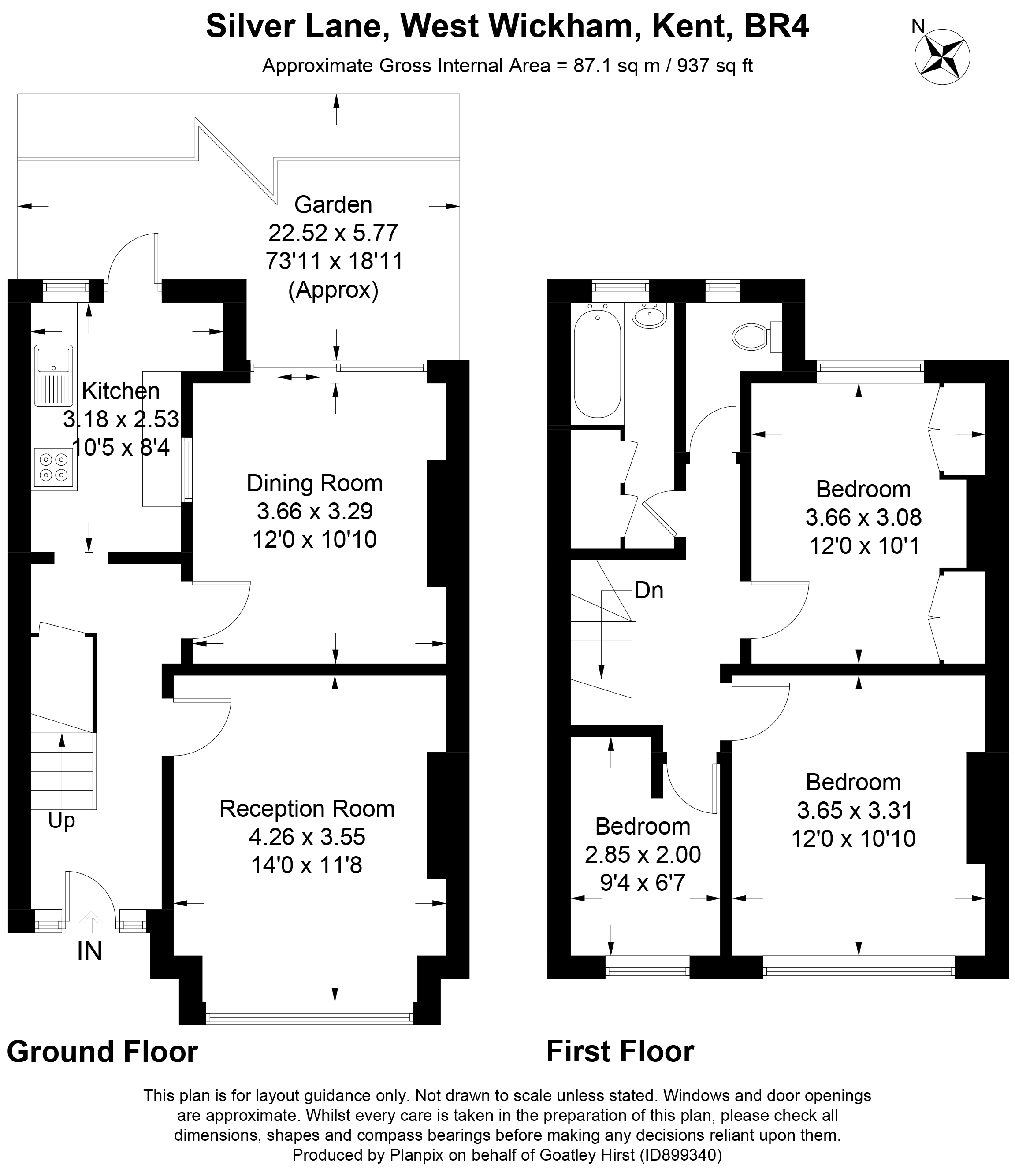 Floorplans For Silver Lane, West Wickham, BR4