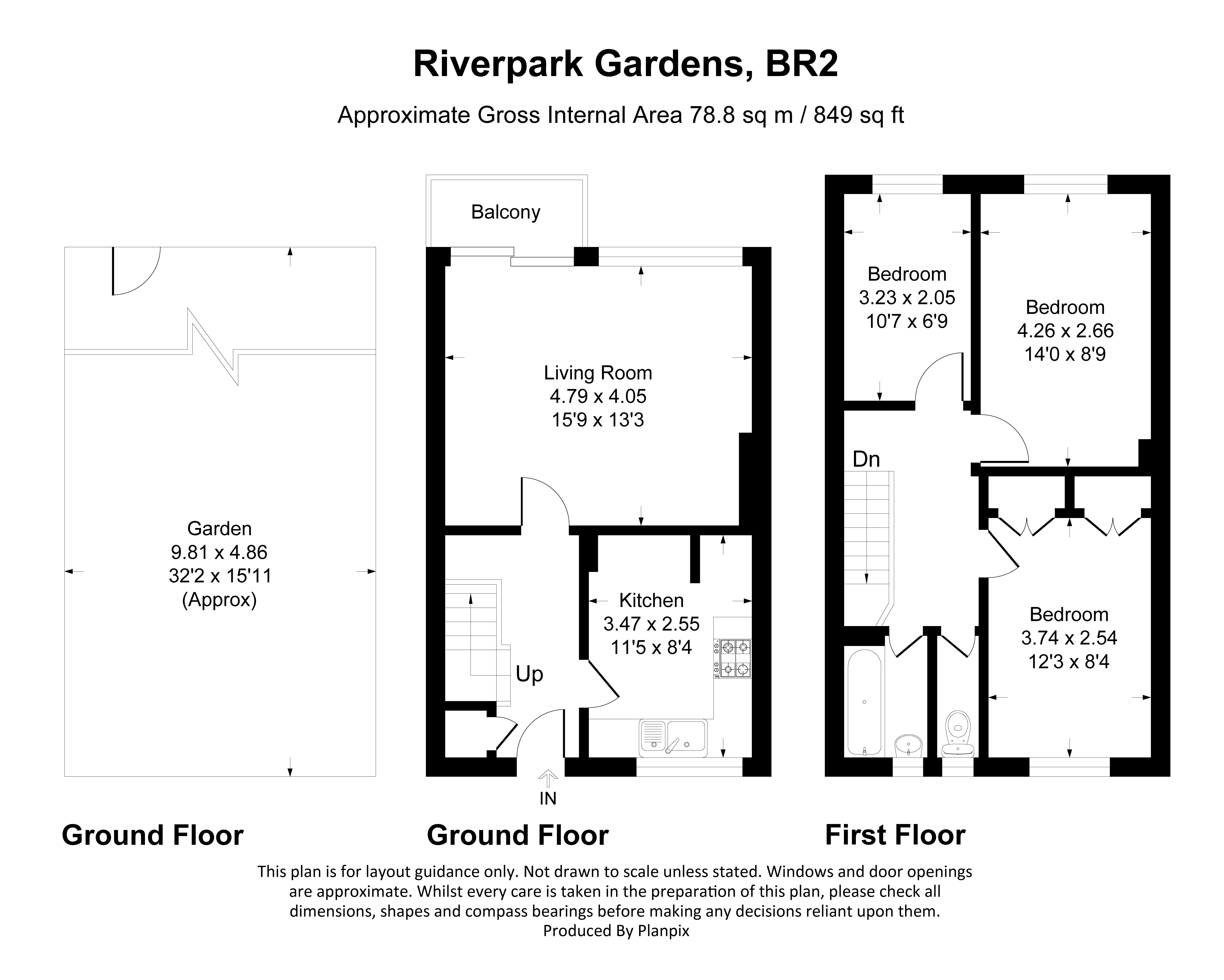 Floorplans For River Park Gardens, Bromley, BR2