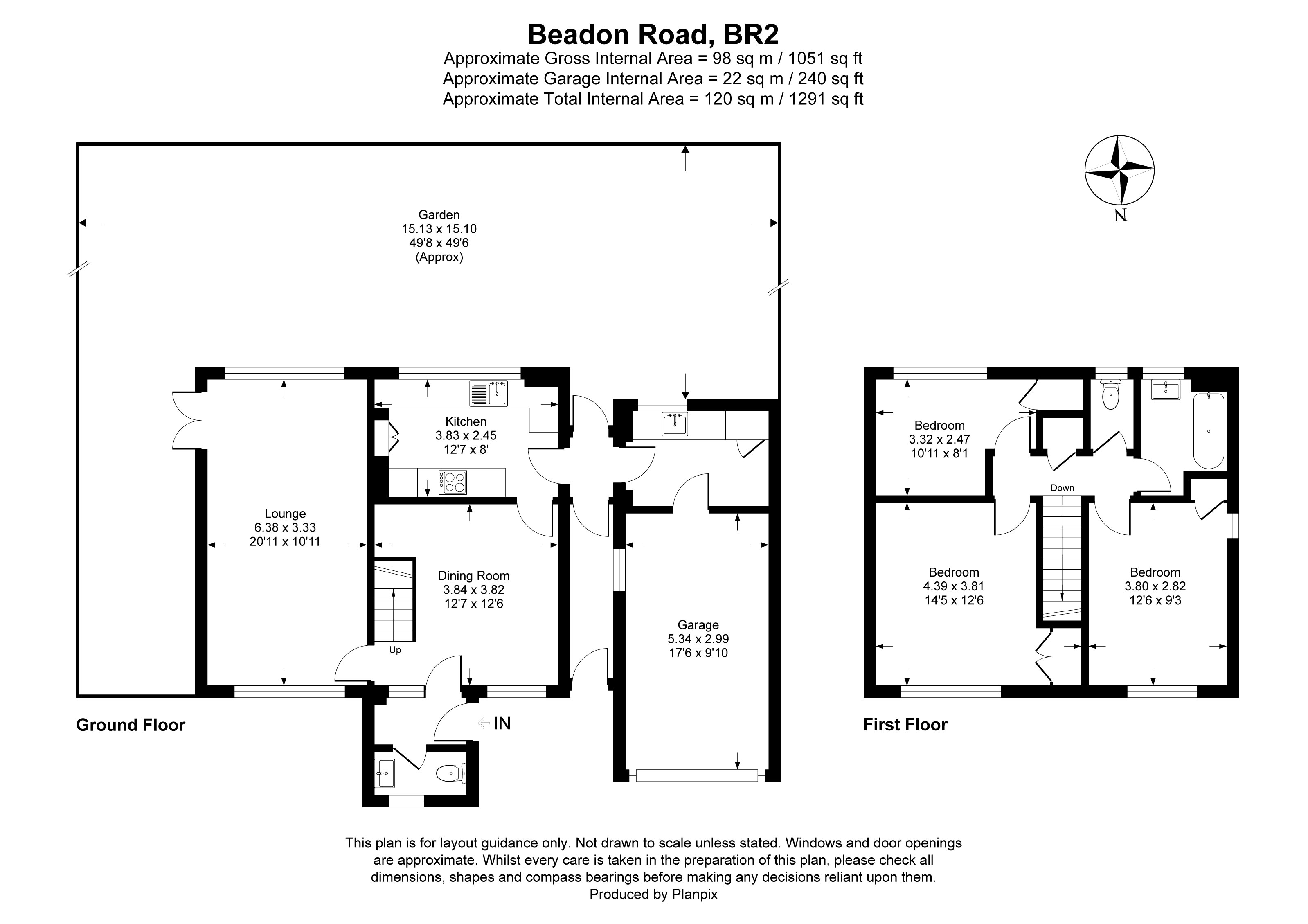 Floorplans For Beadon Road, Bromley, BR2