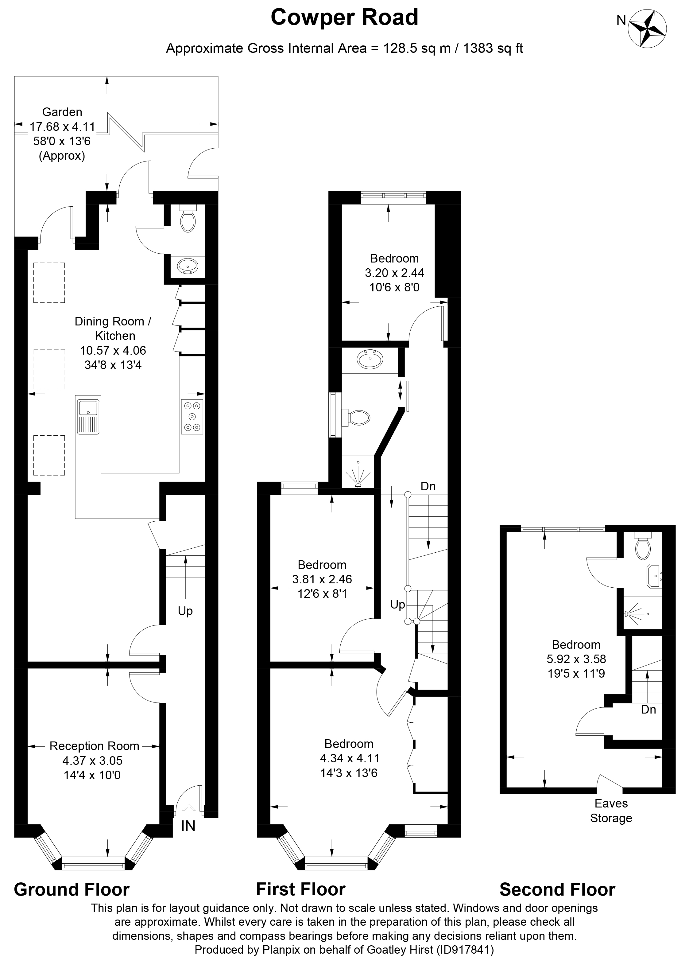 Floorplans For Cowper Road, Bromley, BR2