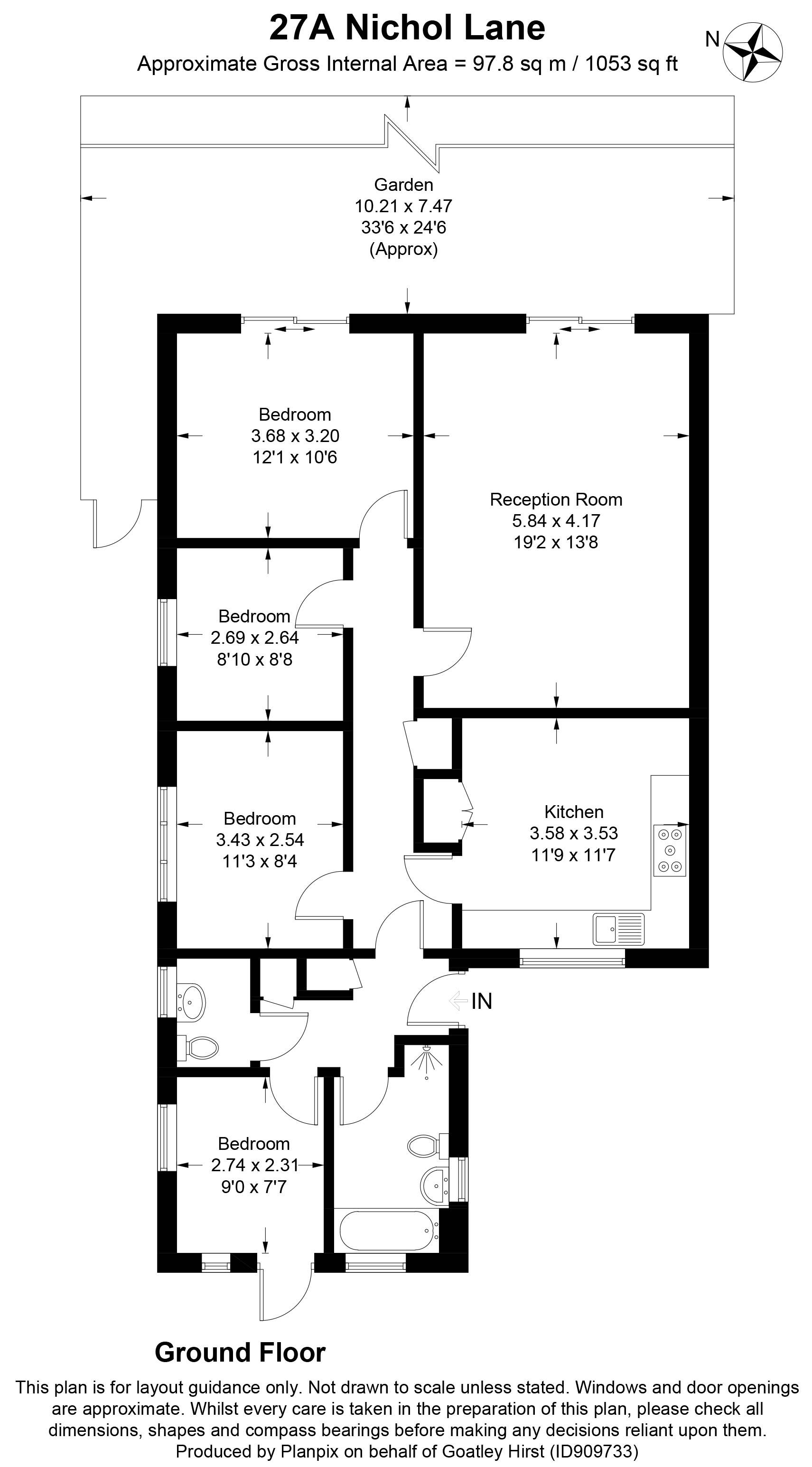 Floorplans For Nichol Lane, Bromley, BR1