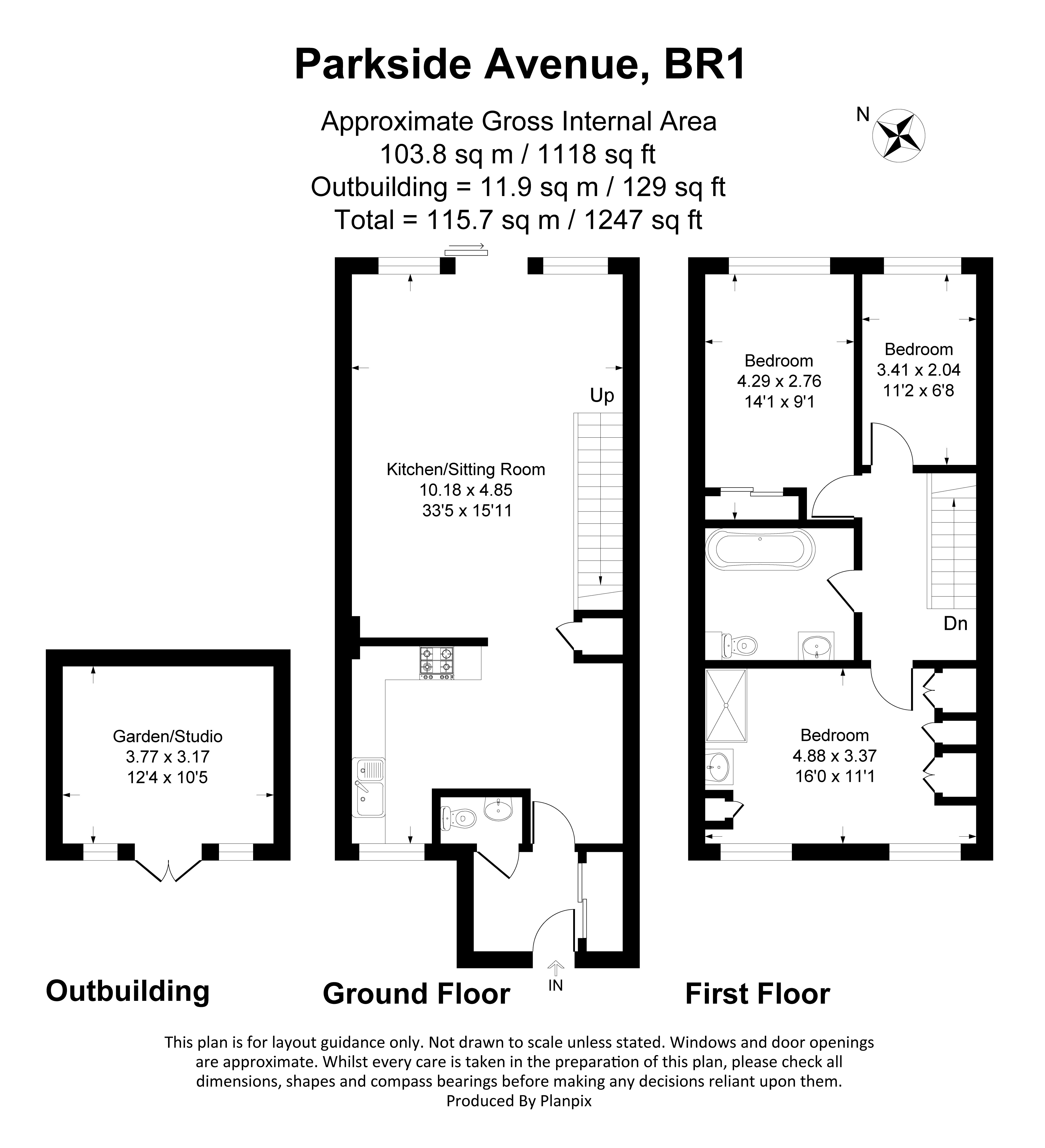 Floorplans For Parkside Avenue, Bromley, BR1