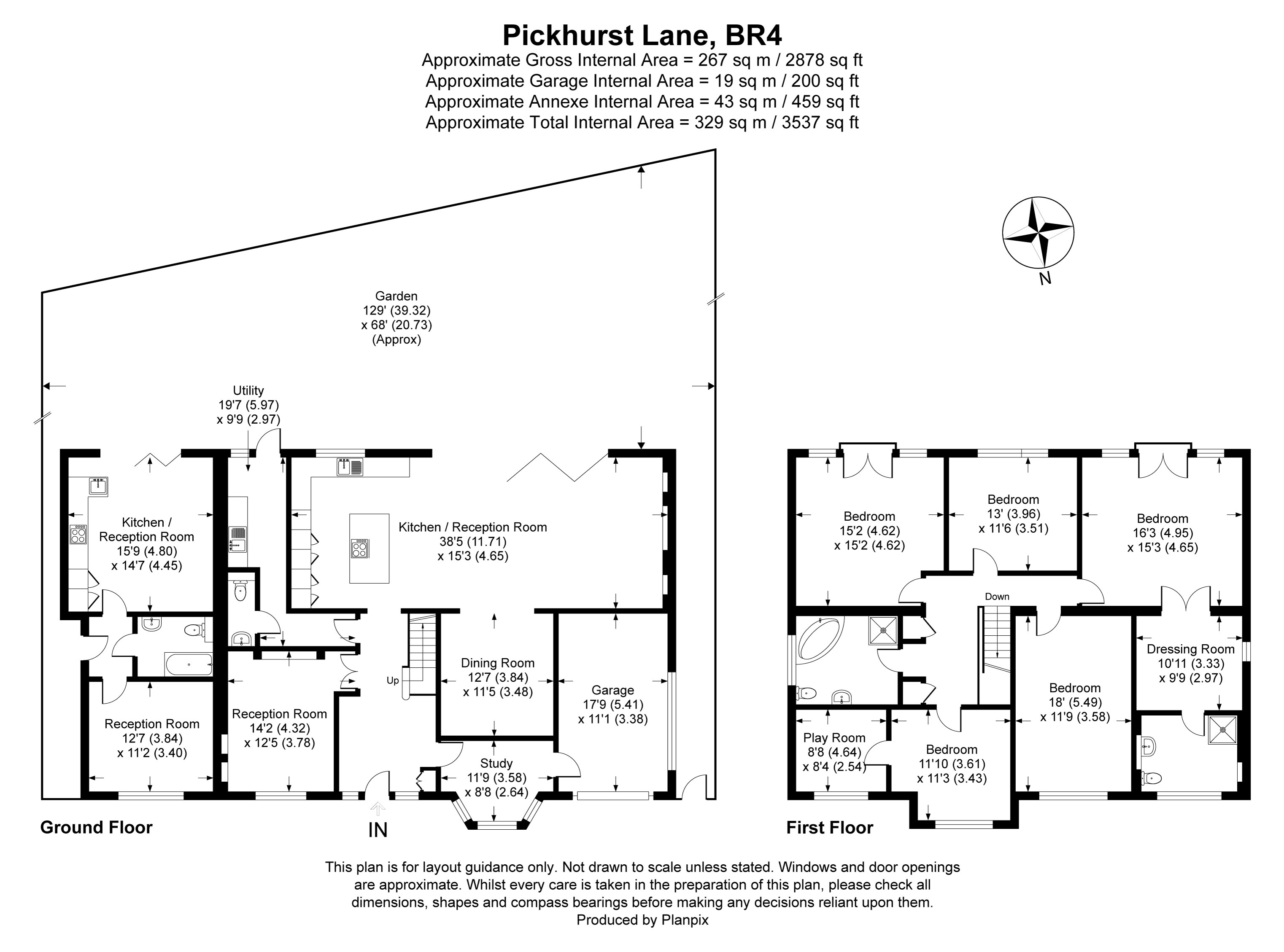 Floorplans For Pickhurst Lane, West Wickham, BR4