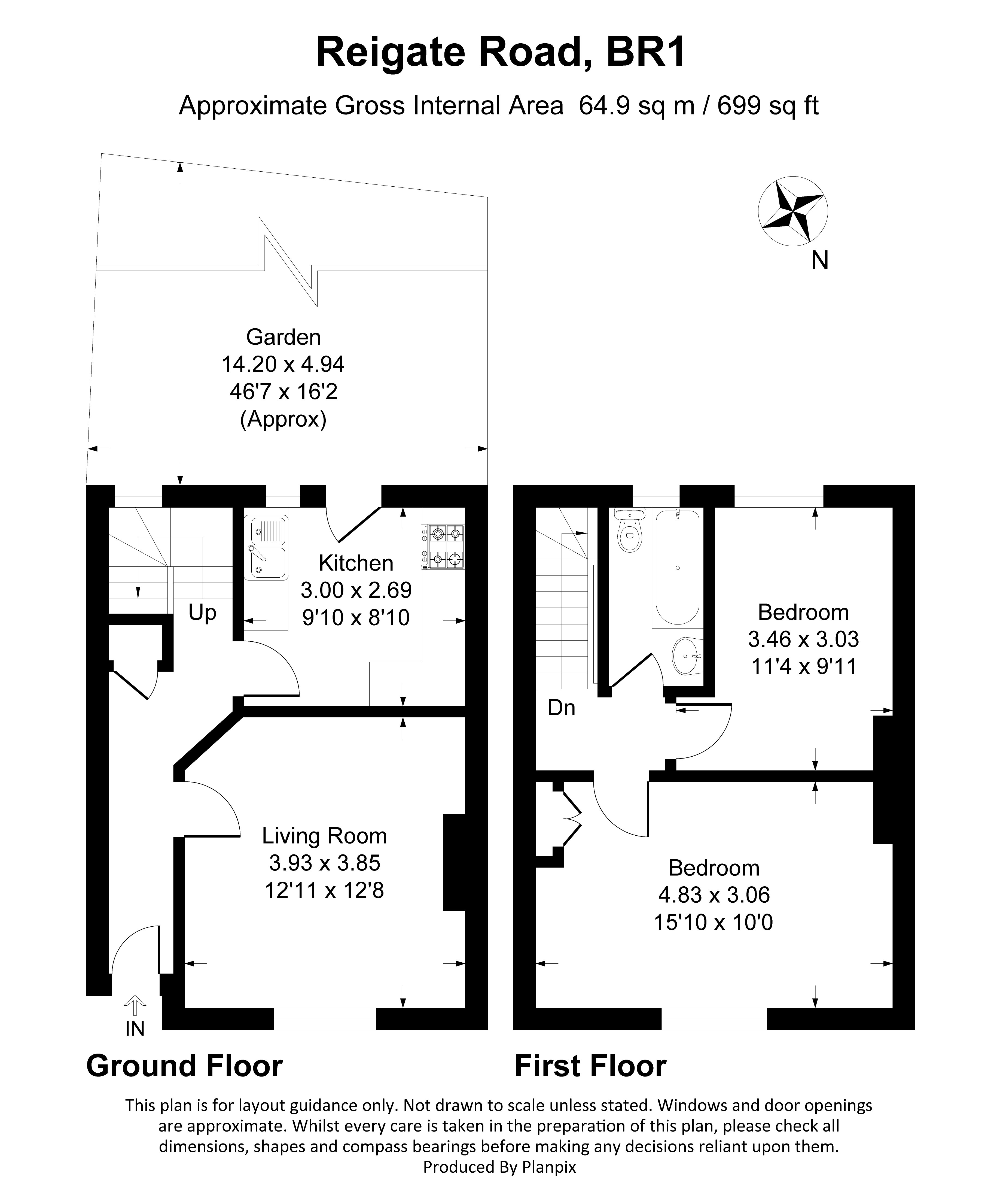Floorplans For Reigate Road, Bromley, BR1