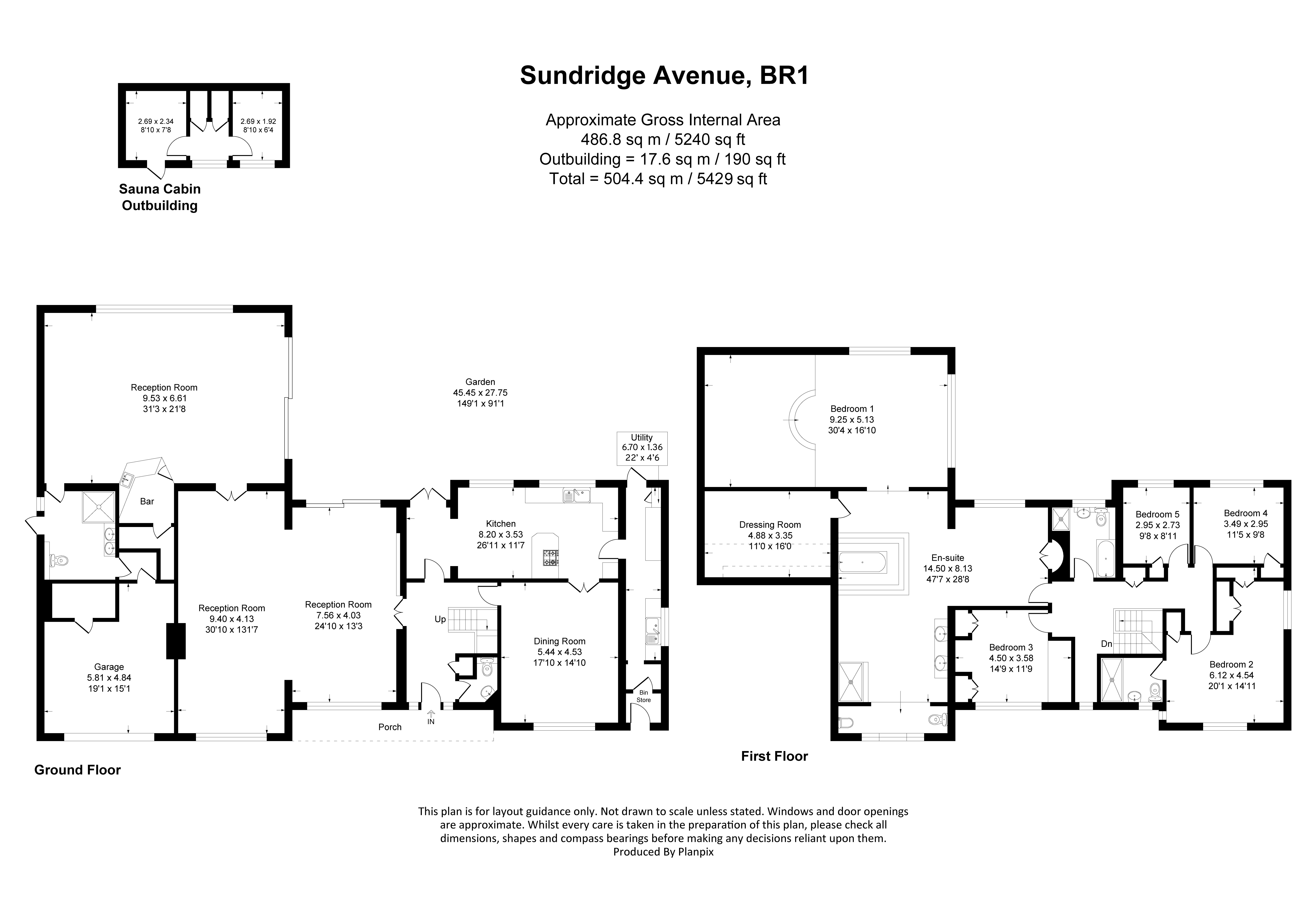 Floorplans For Sundridge Avenue, Bromley, BR1