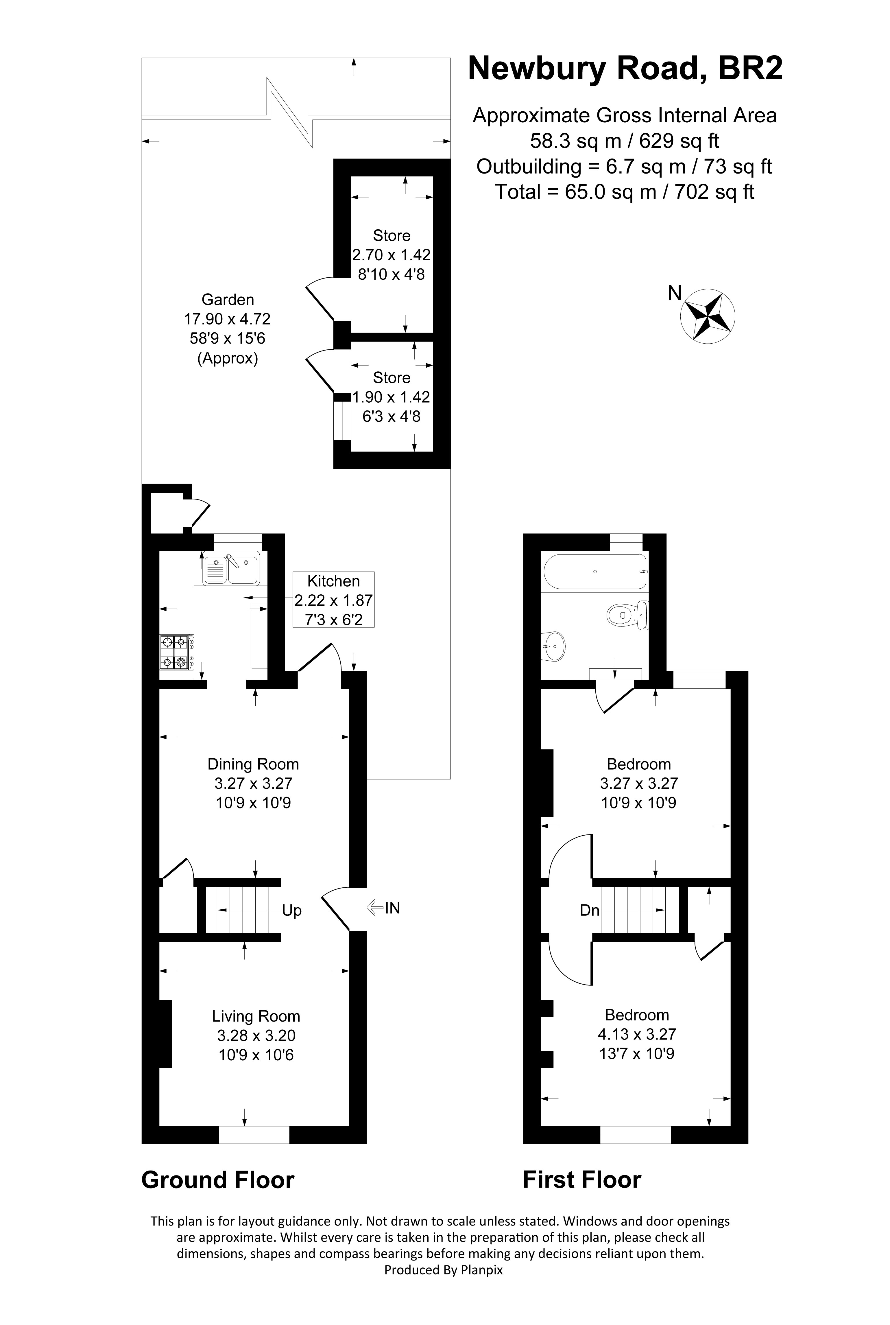 Floorplans For Newbury Road, Bromley, BR2