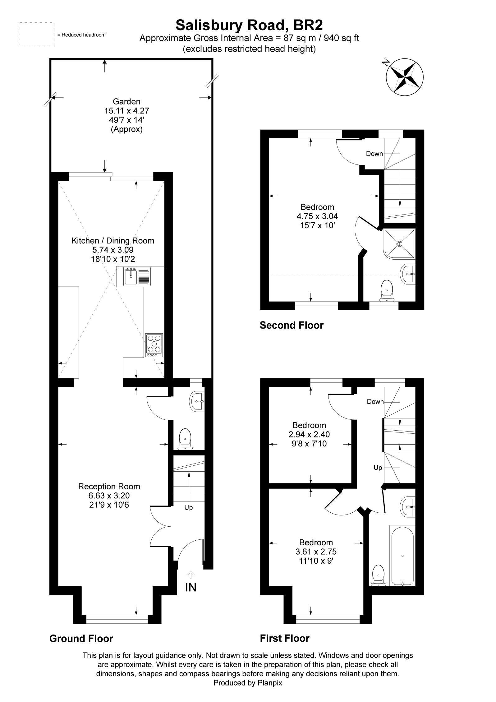 Floorplans For Salisbury Road, Bromley, BR2