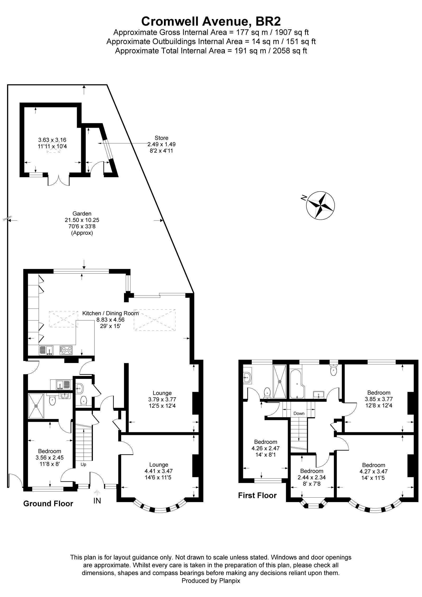Floorplans For Cromwell Avenue, Bromley, BR2