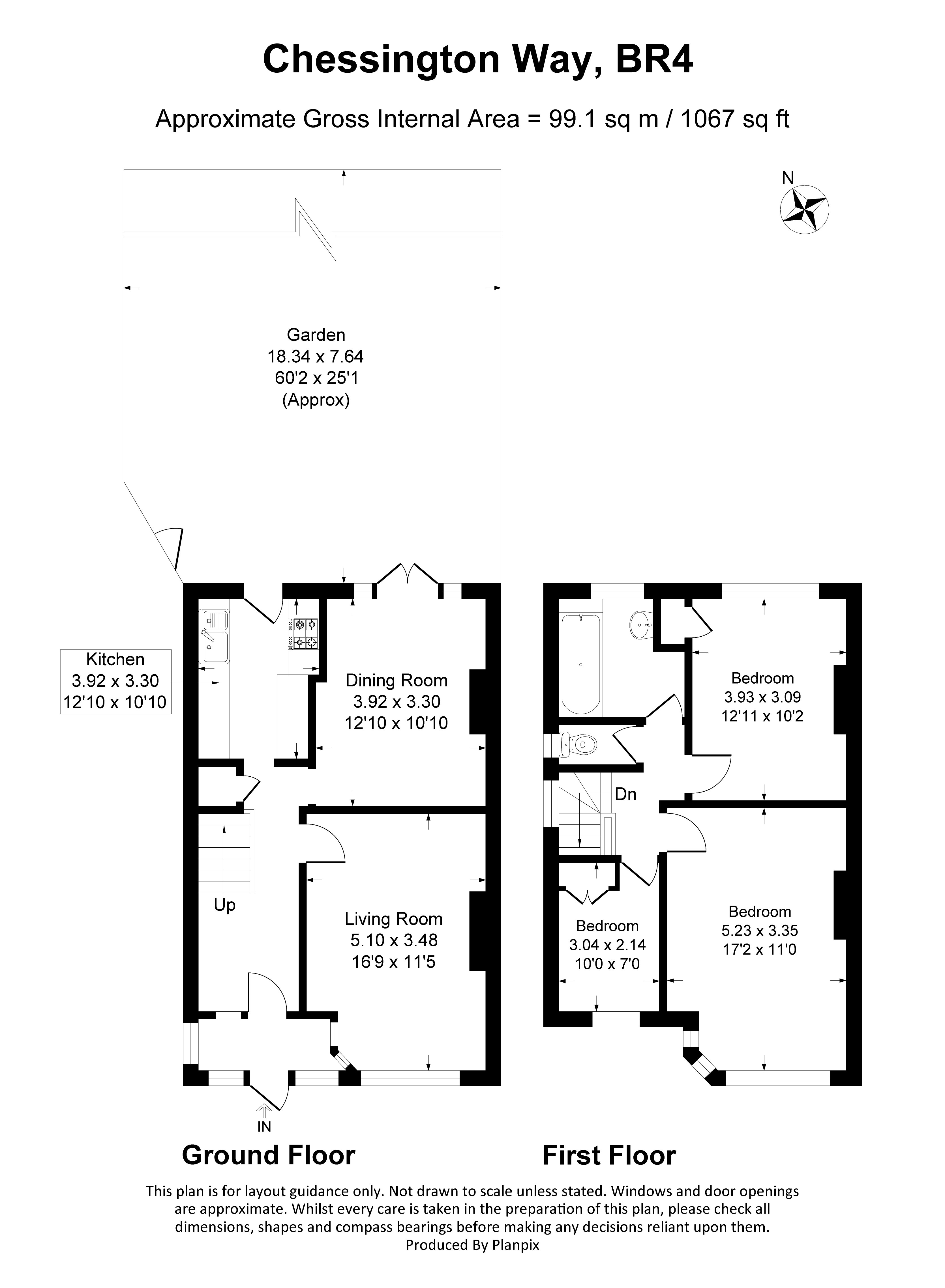 Floorplans For Chessington Way, West Wickham, BR4