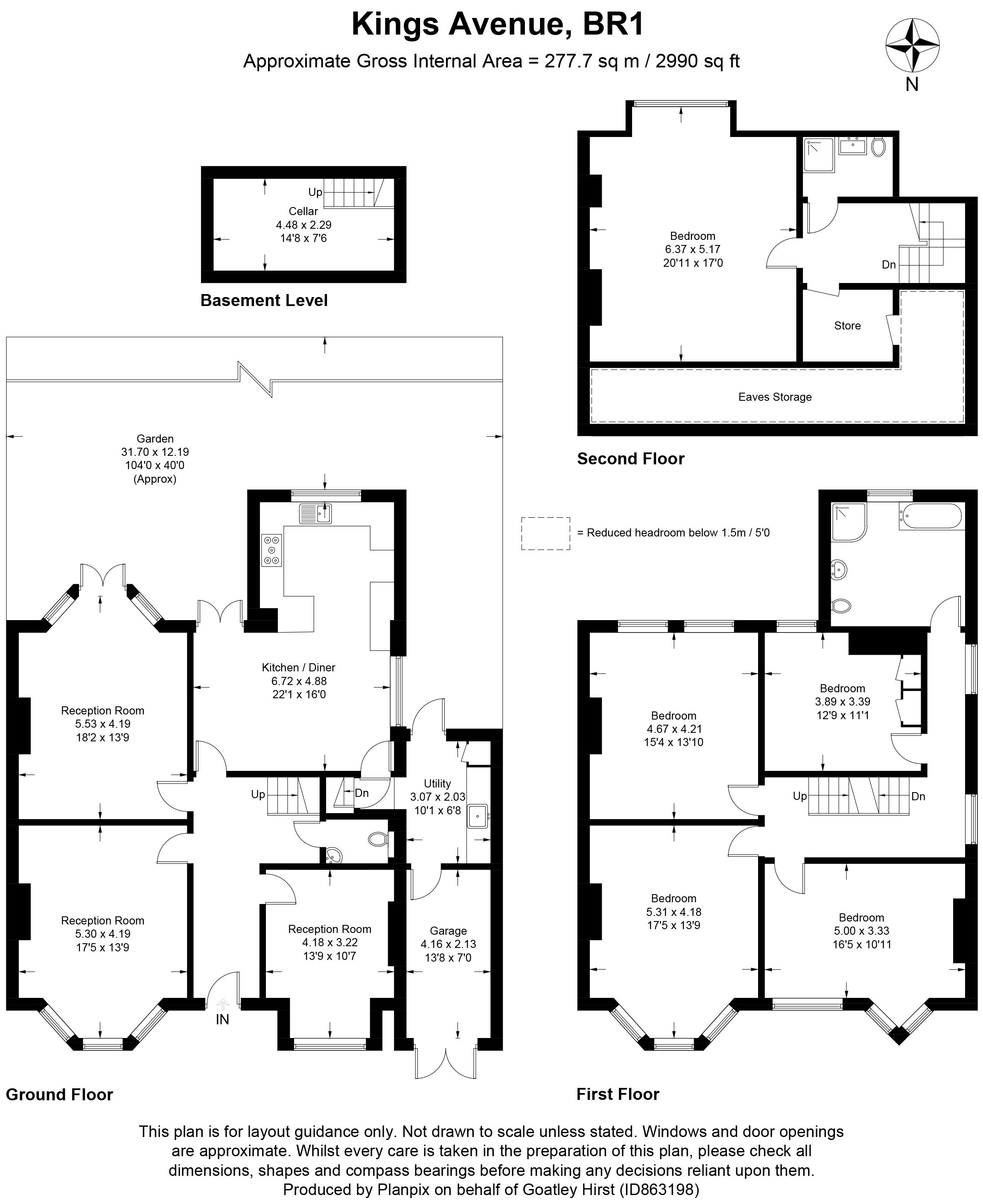 Floorplans For Kings Avenue, Bromley, BR1