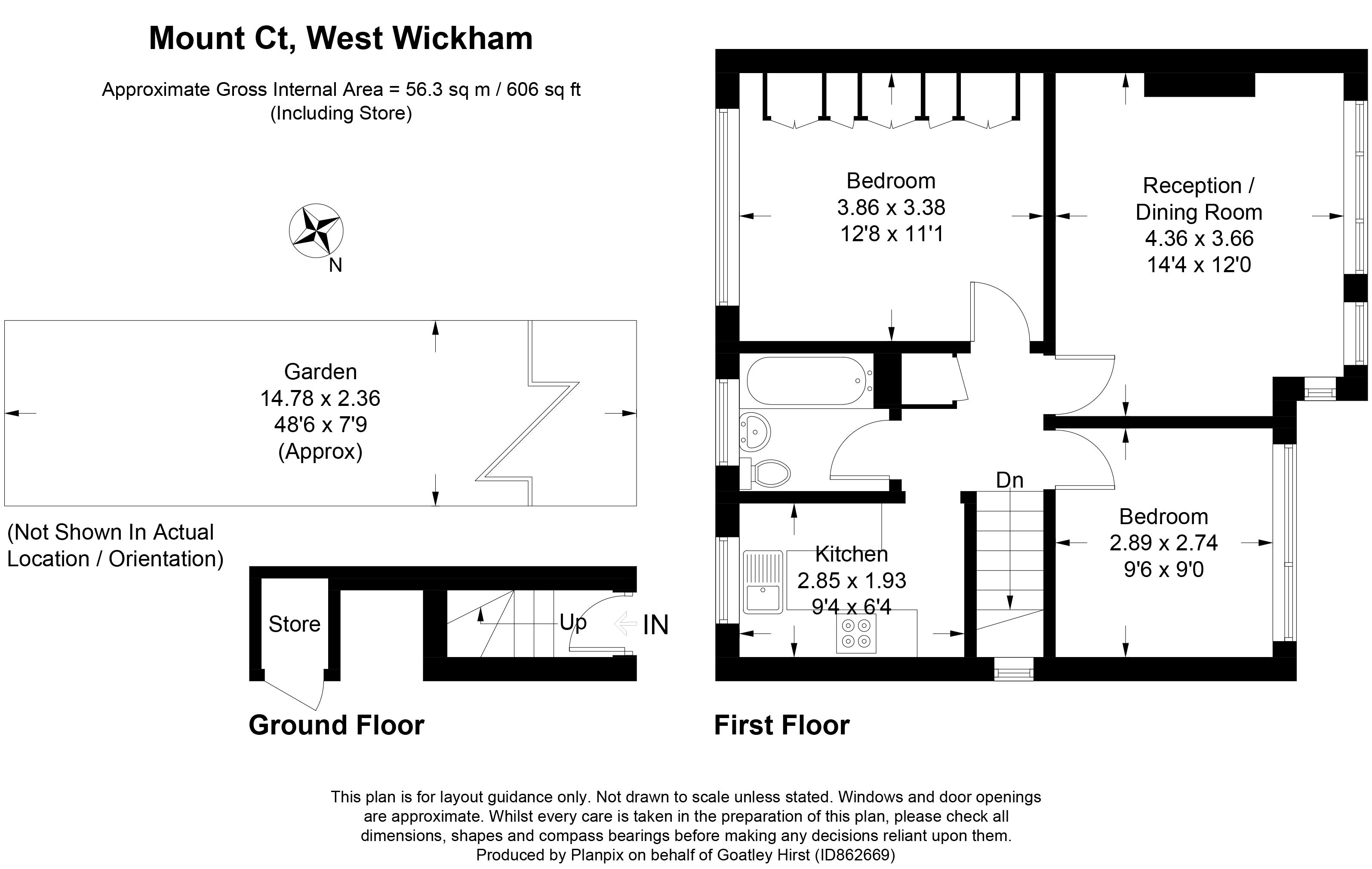 Floorplans For Mount Court, West Wickham, BR4