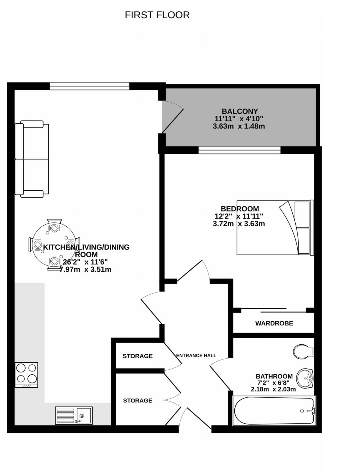 Floorplans For Eden Place, Hardwick House, RH8
