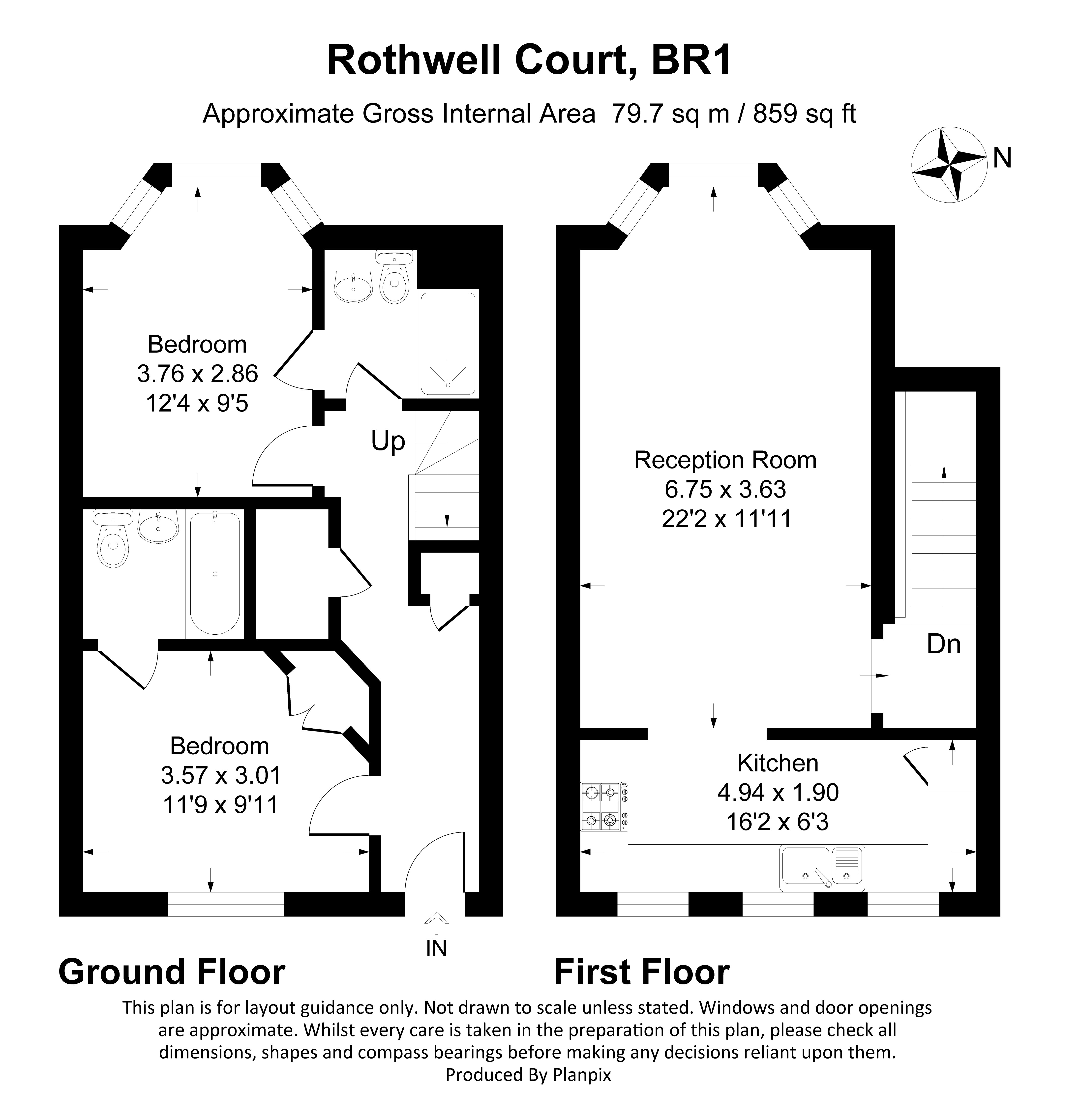Floorplans For Freelands Road, Bromley, BR1