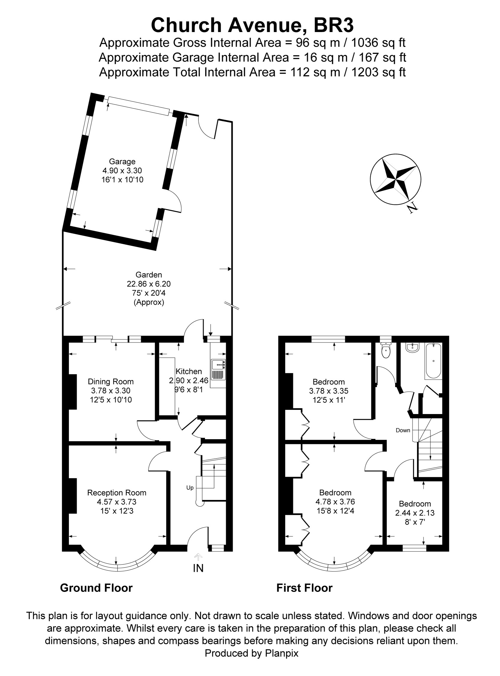 Floorplans For Church Avenue, Beckenham, BR3