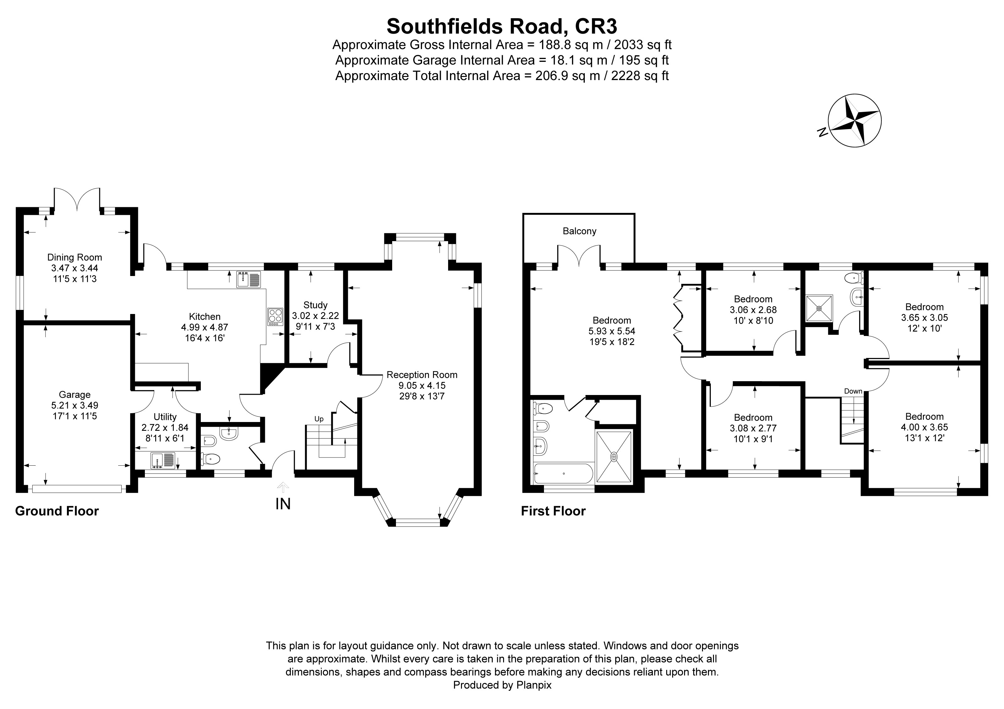 Floorplans For Southfields Road, Woldingham, CR3