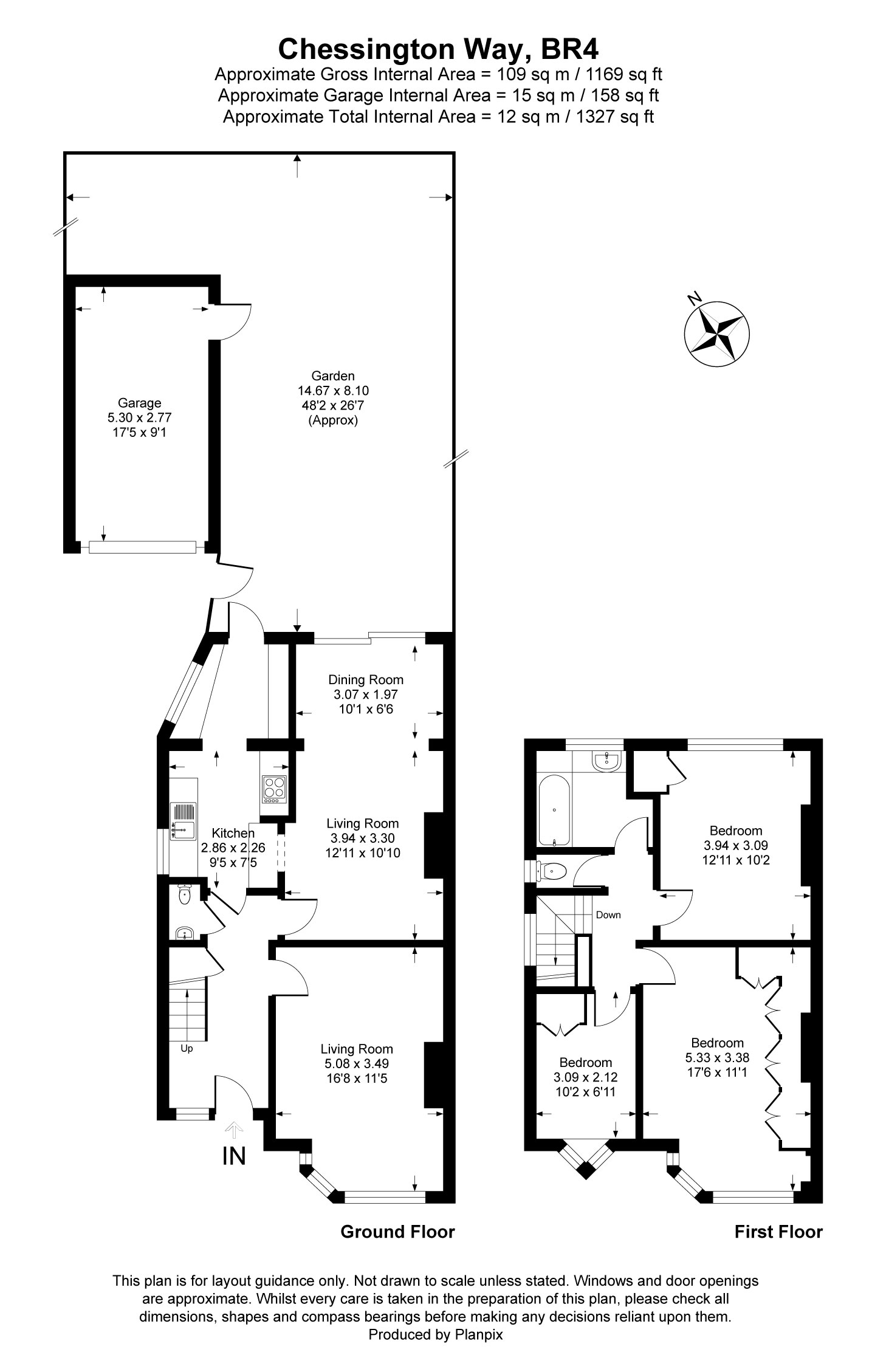 Floorplans For Chessington Way, West Wickham, BR4