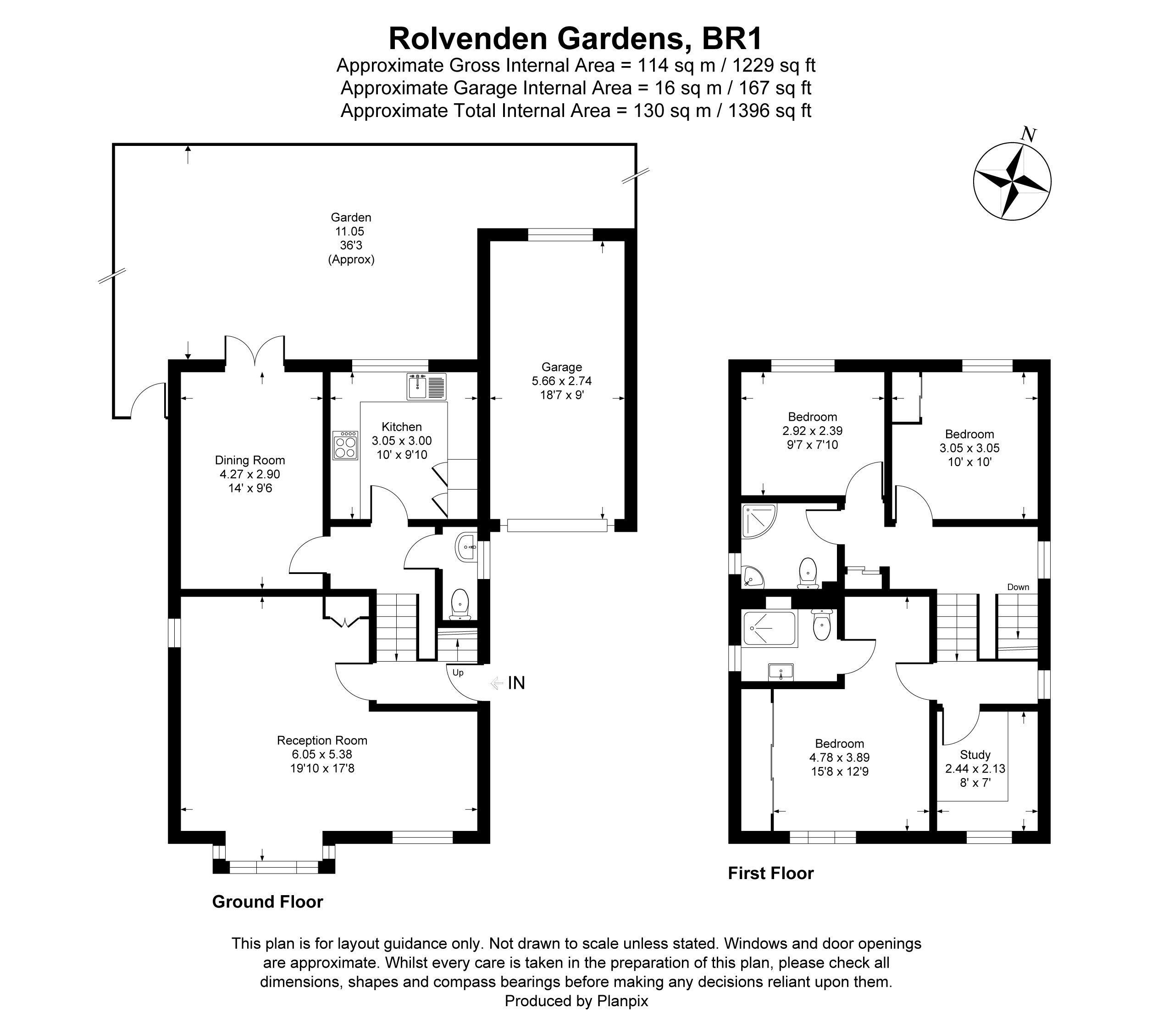 Floorplans For Rolvenden Gardens, Bromley, BR1