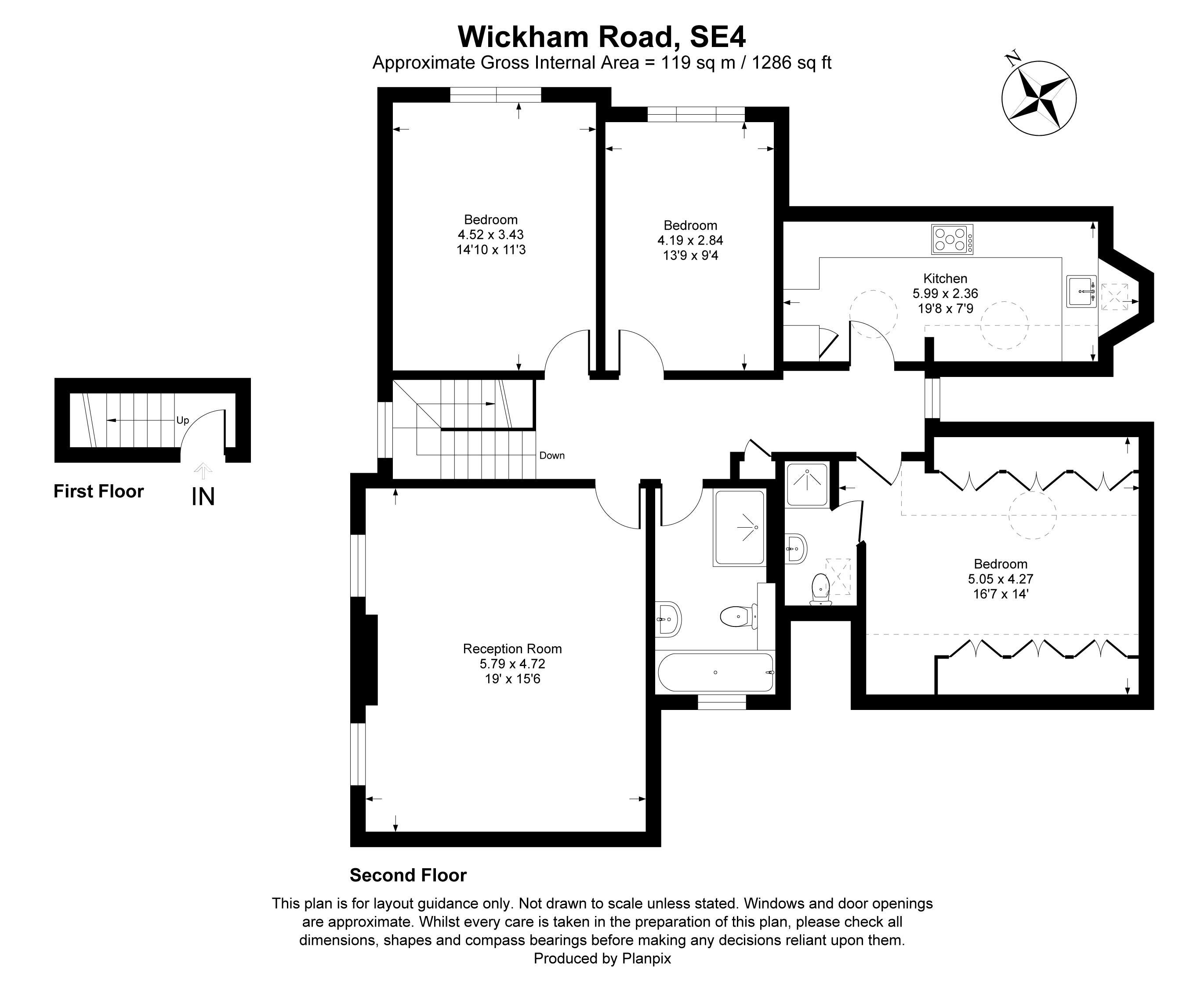 Floorplans For Wickham Road, London, SE4