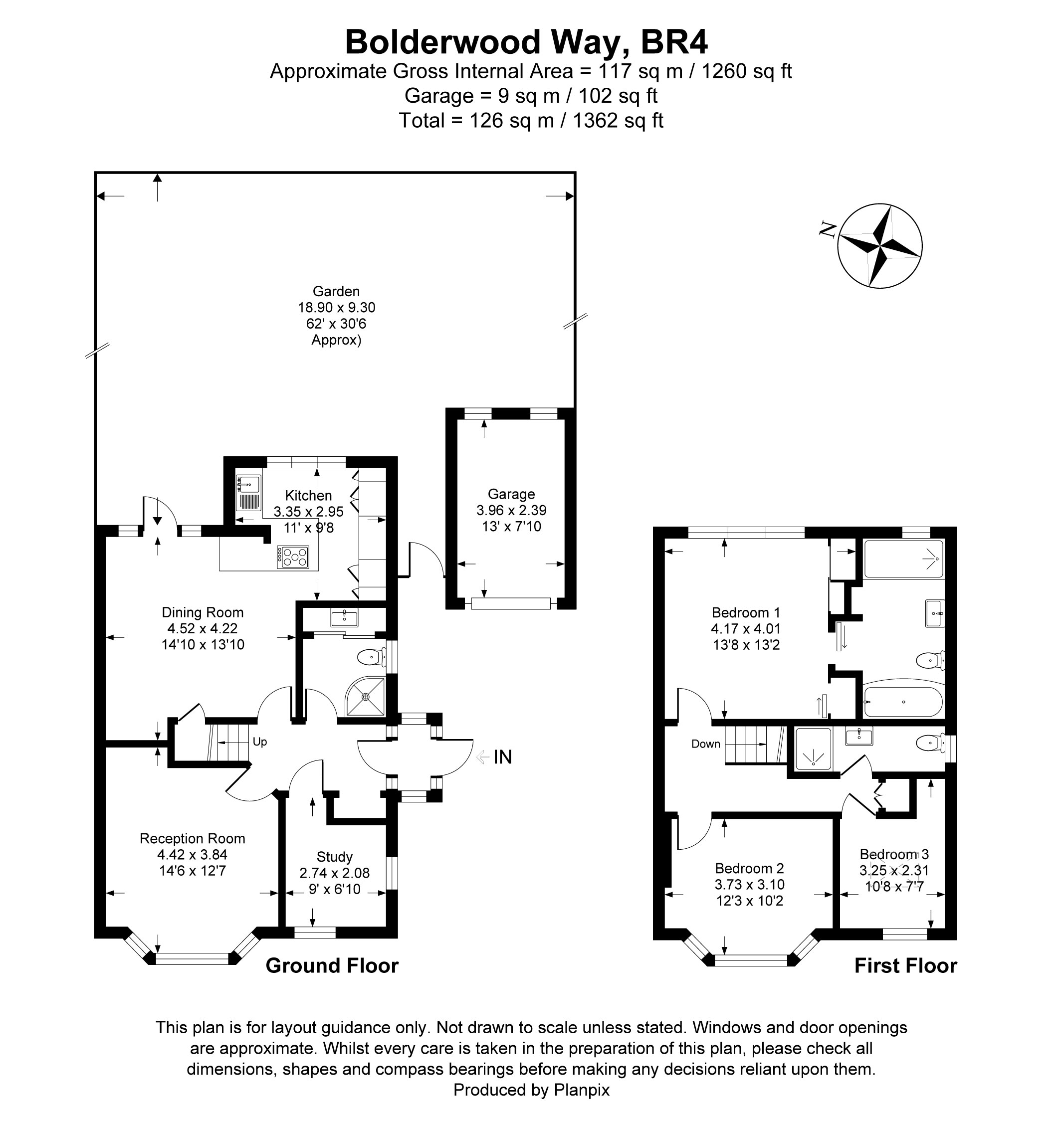 Floorplans For Bolderwood Way, West Wickham, BR4