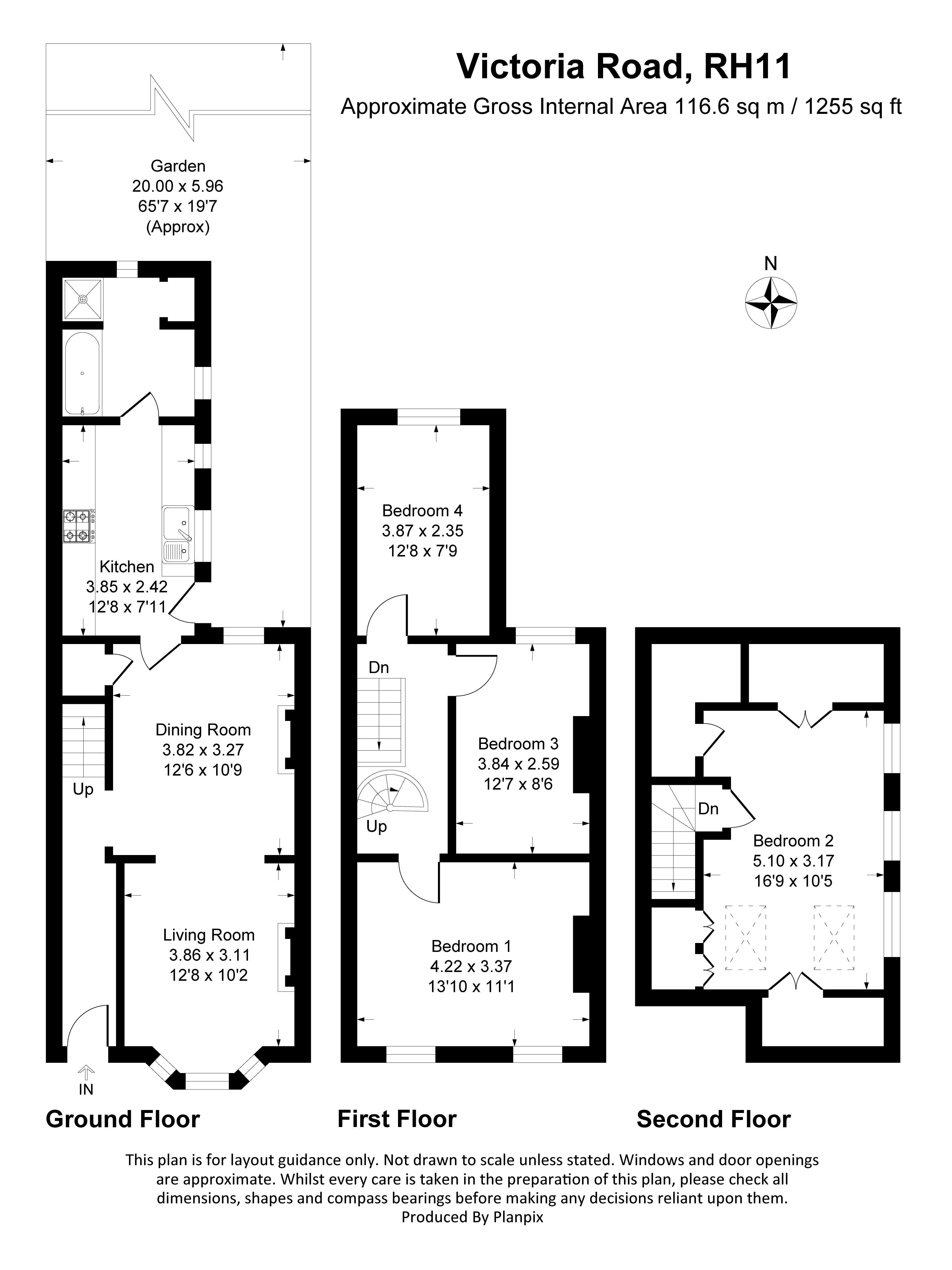 Floorplans For Victoria Road, Crawley, RH11
